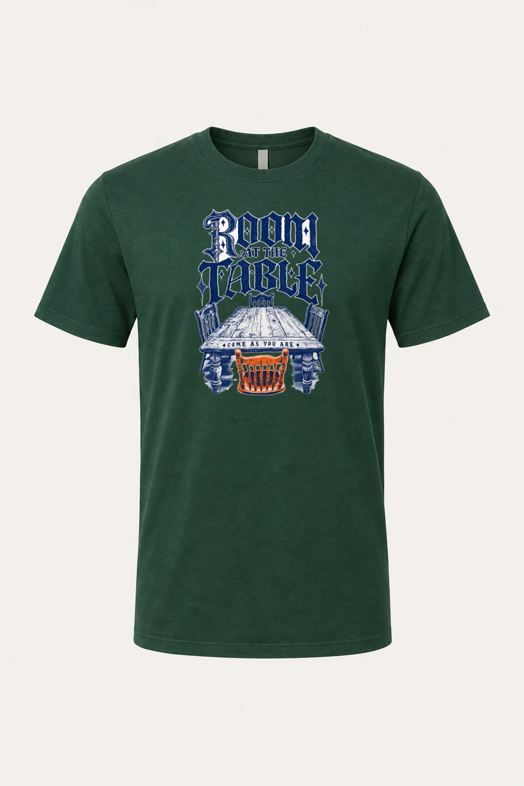 "Room at the Table" Heavyweight Unisex Crewneck T-shirt | Gildan 5000
