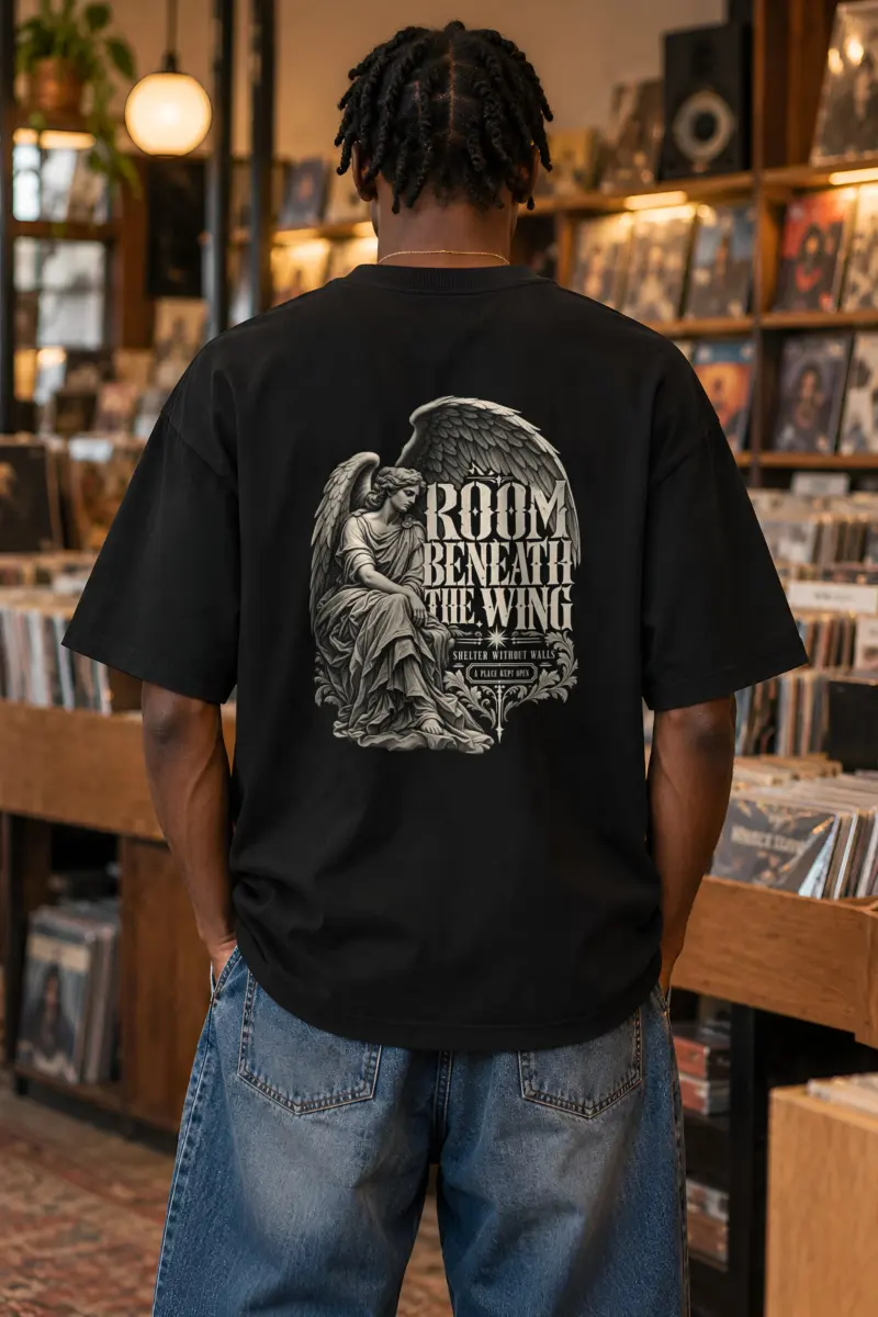 "Room Beneath the Wing" Unisex Oversized Heavyweight Crewneck T-Shirt