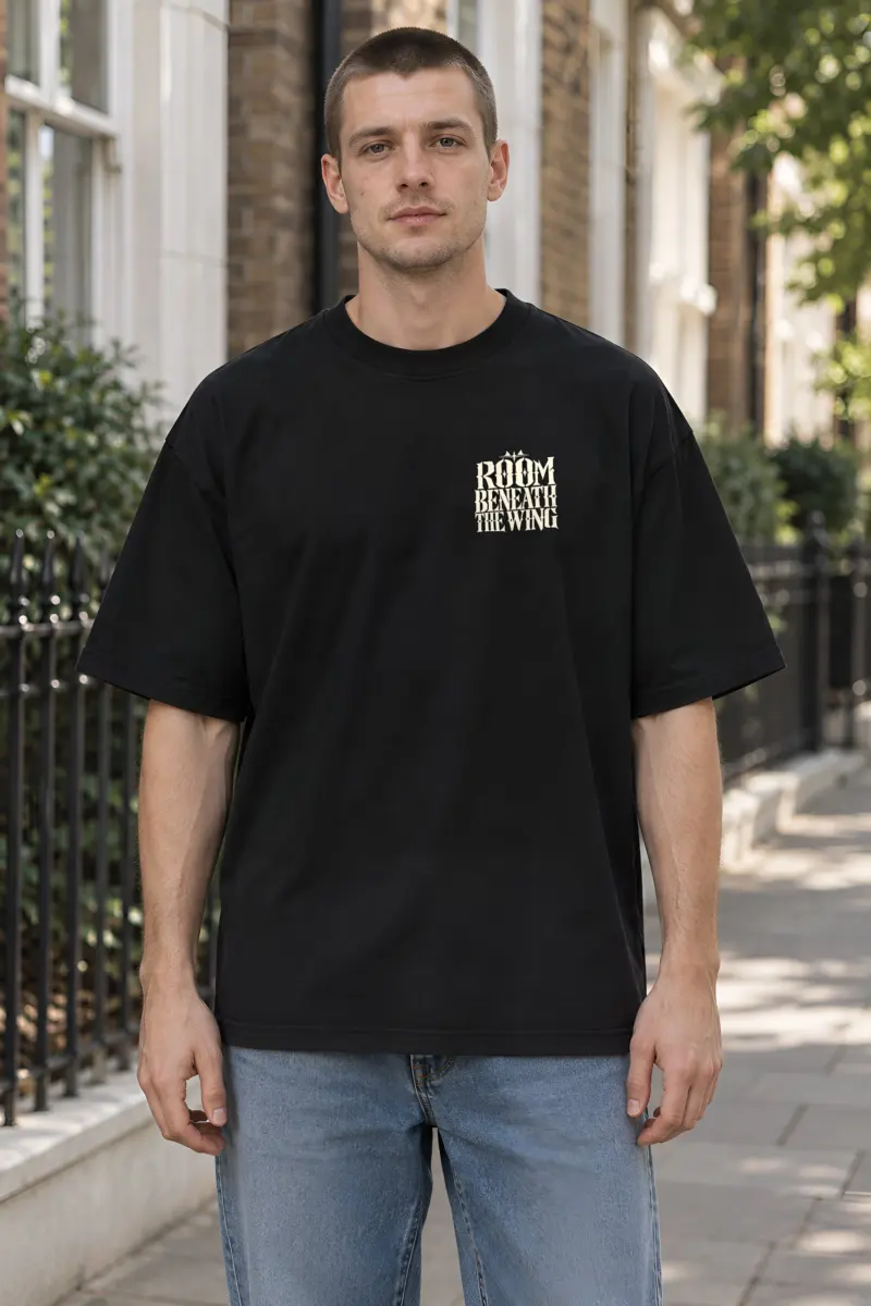 "Room Beneath the Wing" Unisex Oversized Heavyweight Crewneck T-Shirt