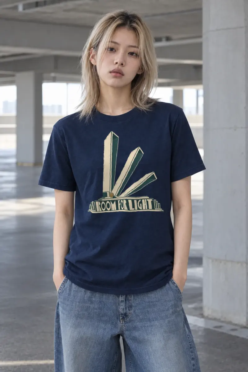 "Room For Light" Heavyweight Unisex Crewneck T-shirt | Gildan 5000