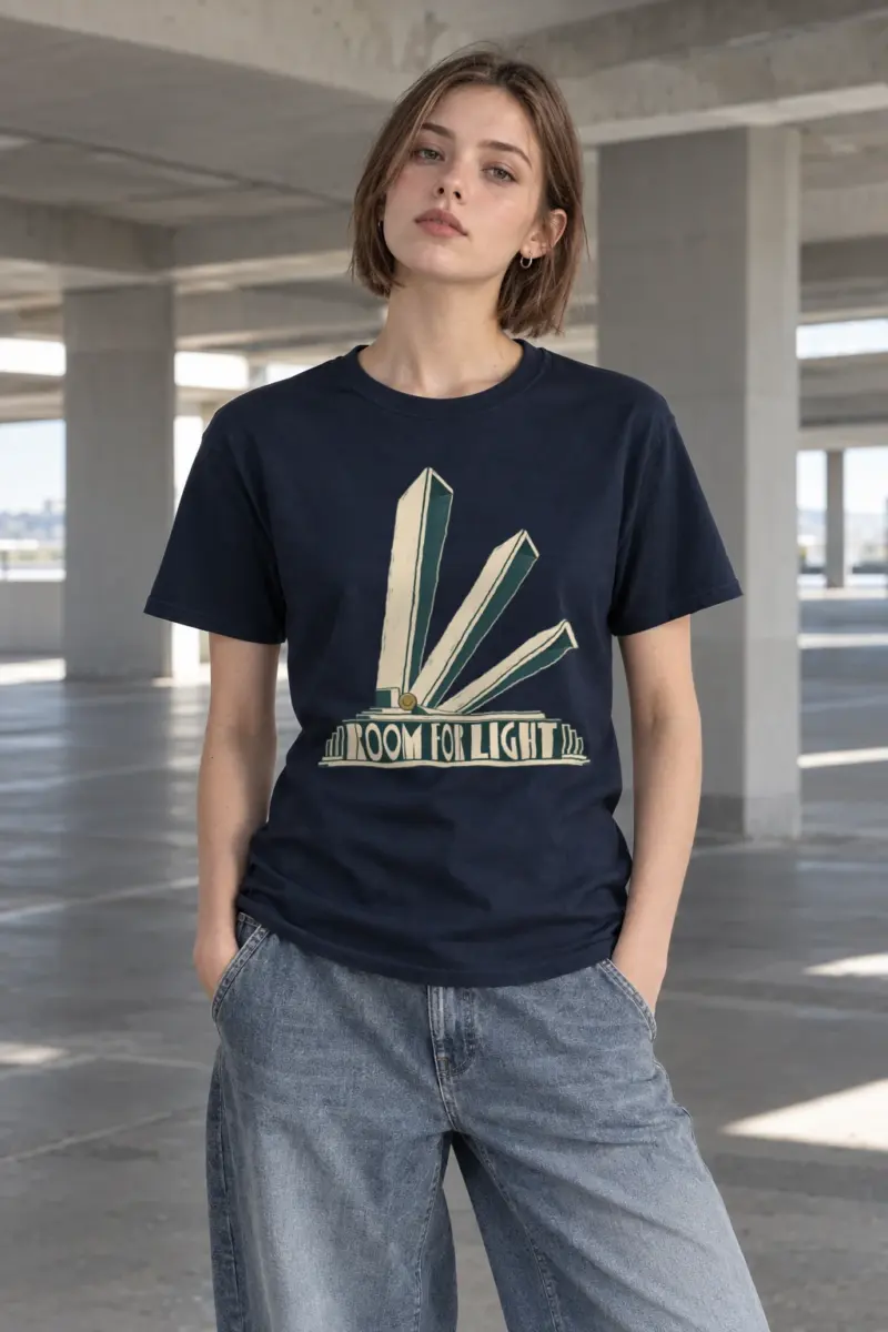 "Room For Light" Heavyweight Unisex Crewneck T-shirt
