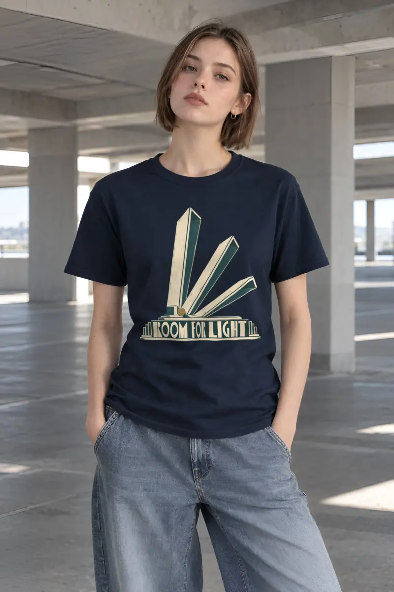 "Room For Light" Heavyweight Unisex Crewneck T-shirt
