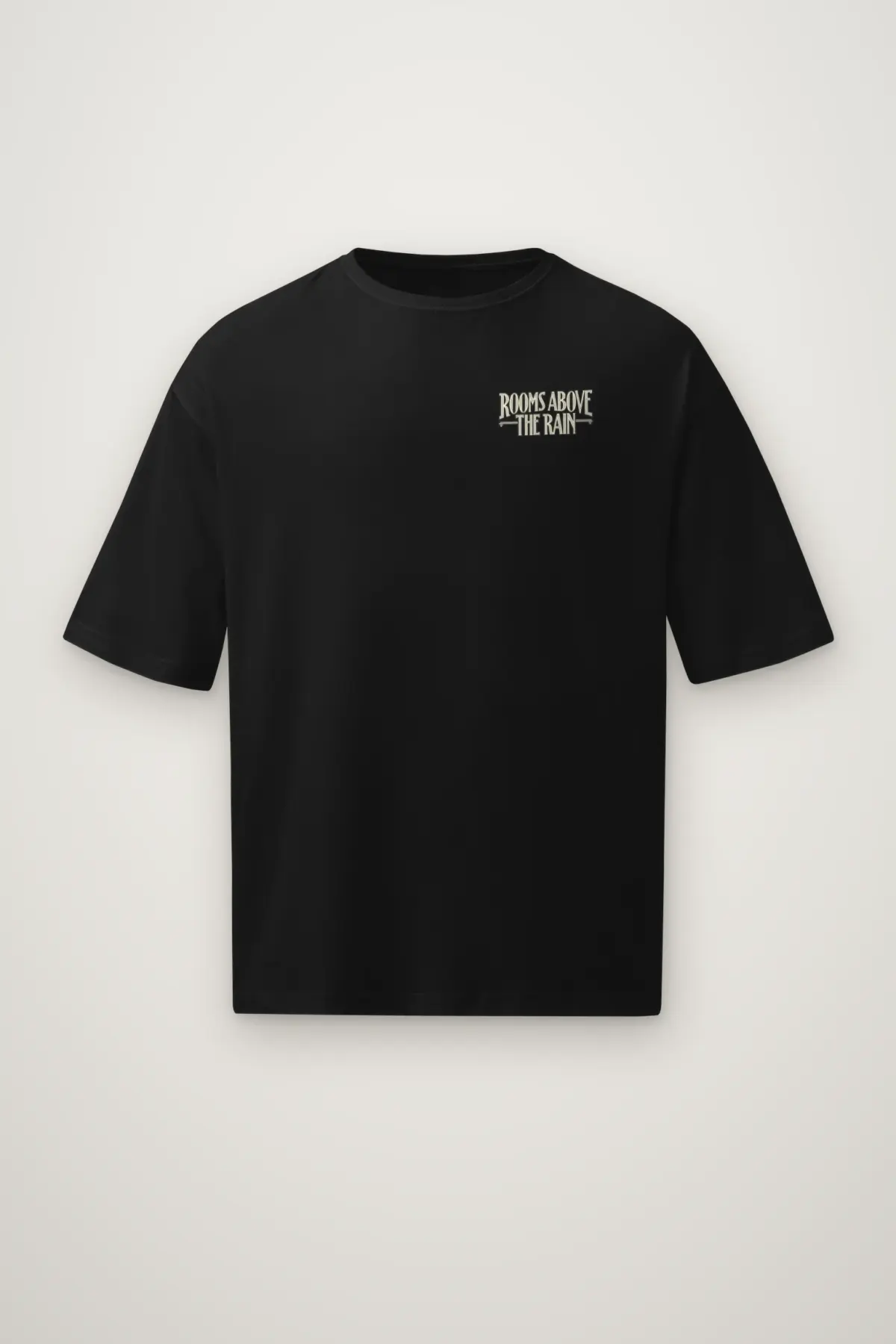 "Rooms Above The Rain" Men's Oversized Heavyweight Crewneck T-Shirt