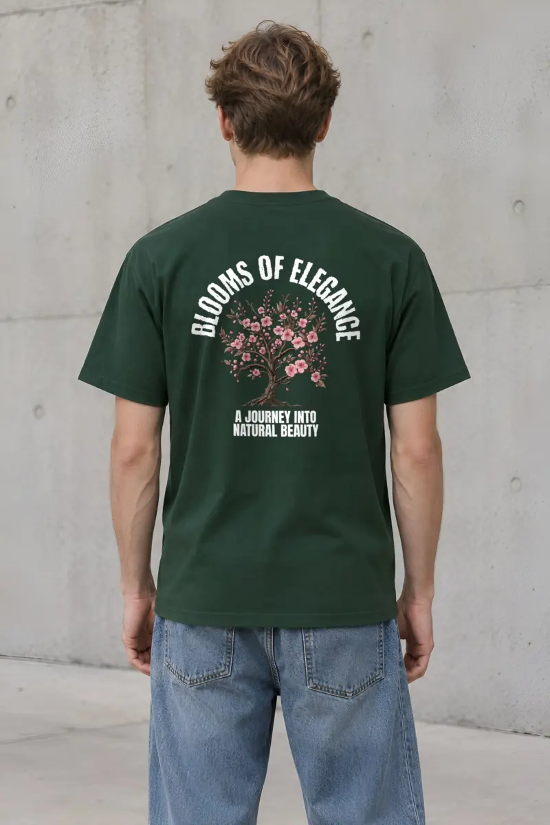 "Rooted Blossoms" Heavyweight Unisex Crewneck T-shirt