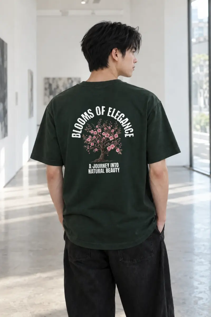 "Rooted Blossoms" Heavyweight Unisex Crewneck T-shirt | Gildan 5000