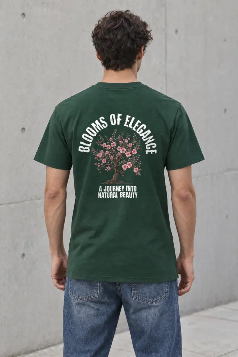 "Rooted Blossoms" Heavyweight Unisex Crewneck T-shirt | Gildan 5000
