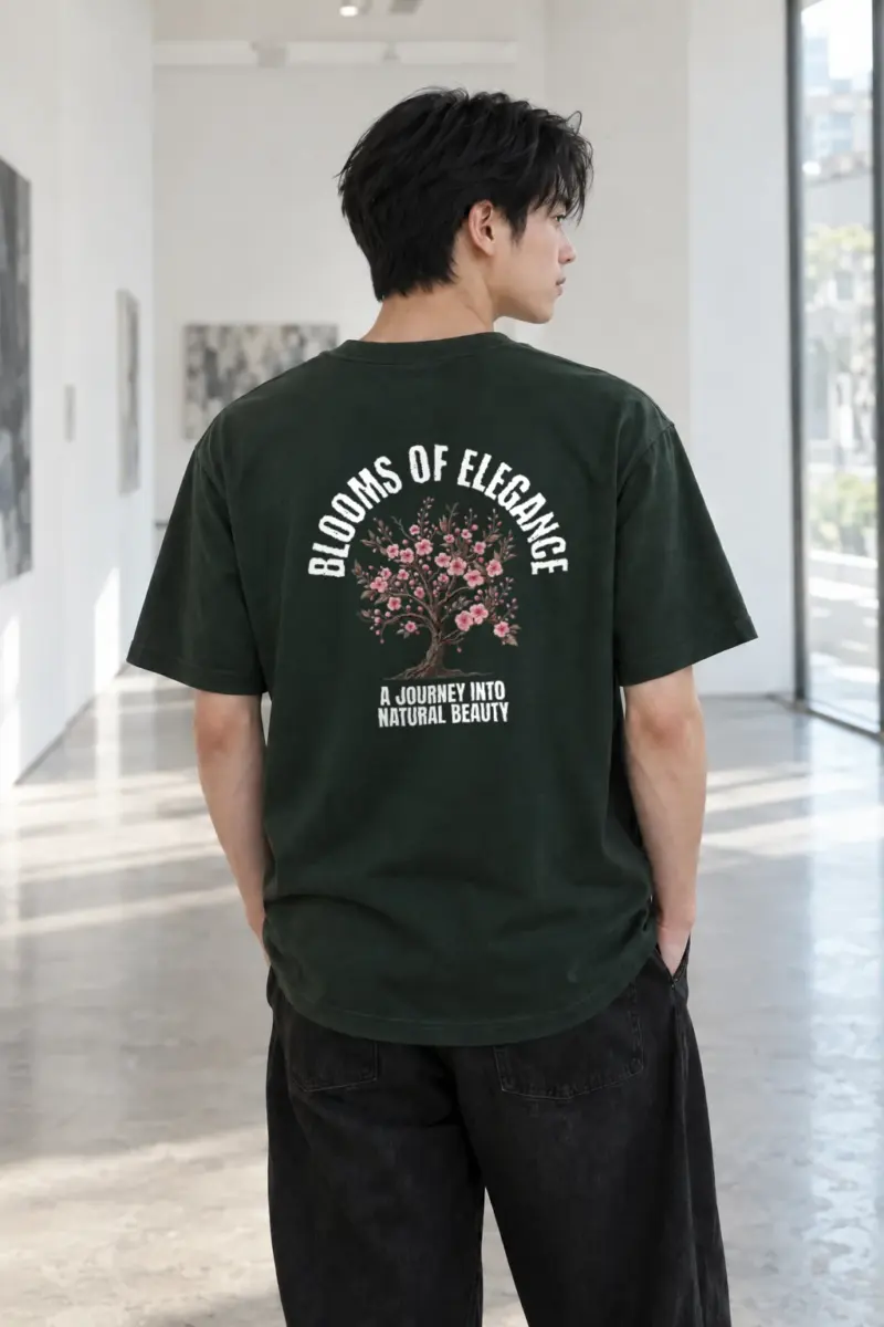 "Rooted Blossoms" Heavyweight Unisex Crewneck T-shirt | Gildan 5000