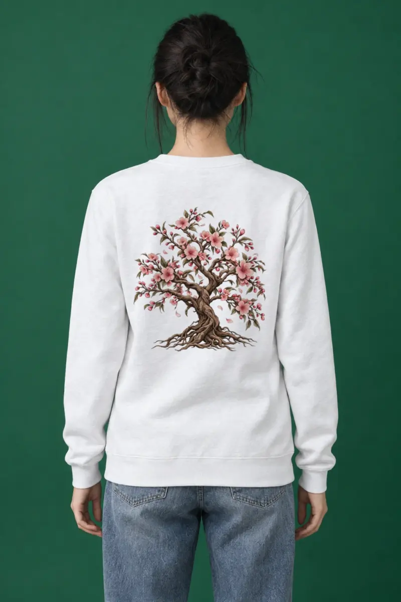 "Rooted Cherry Blossom" Heavy Blend Unisex Crewneck Sweatshirt