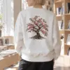 "Rooted Cherry Blossom" Heavy Blend Unisex Crewneck Sweatshirt | Gildan 18000