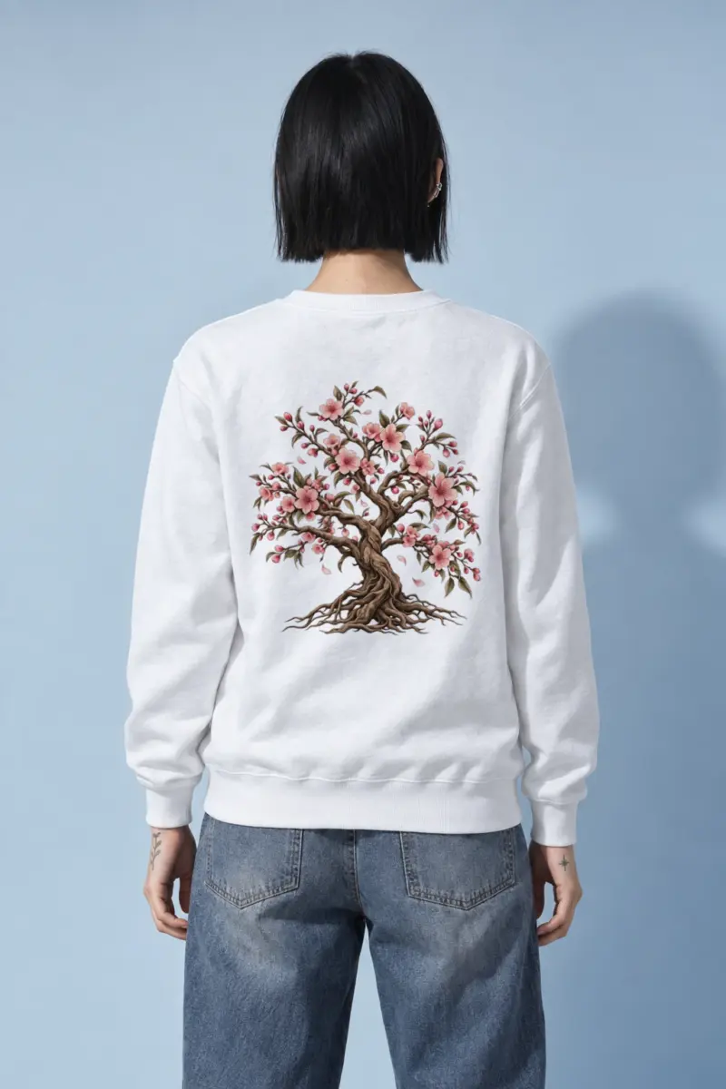 "Rooted Cherry Blossom" Heavy Blend Unisex Crewneck Sweatshirt