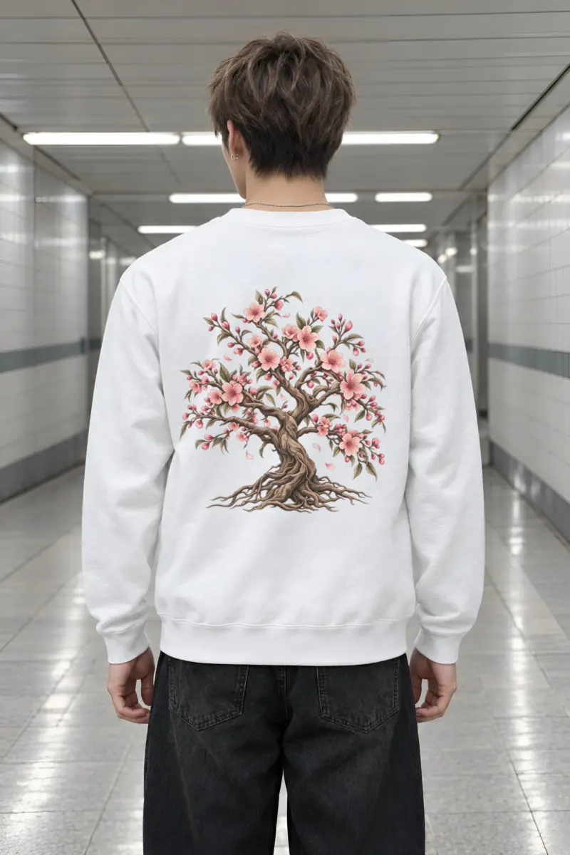 "Rooted Cherry Blossom" Heavy Blend Unisex Crewneck Sweatshirt