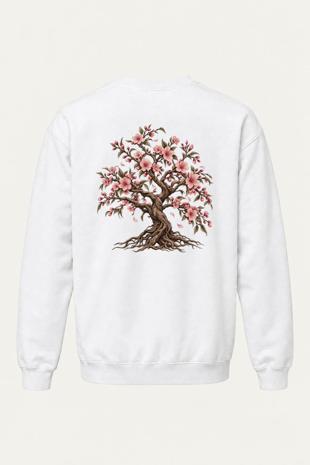 "Rooted Cherry Blossom" Heavy Blend Unisex Crewneck Sweatshirt | Gildan 18000