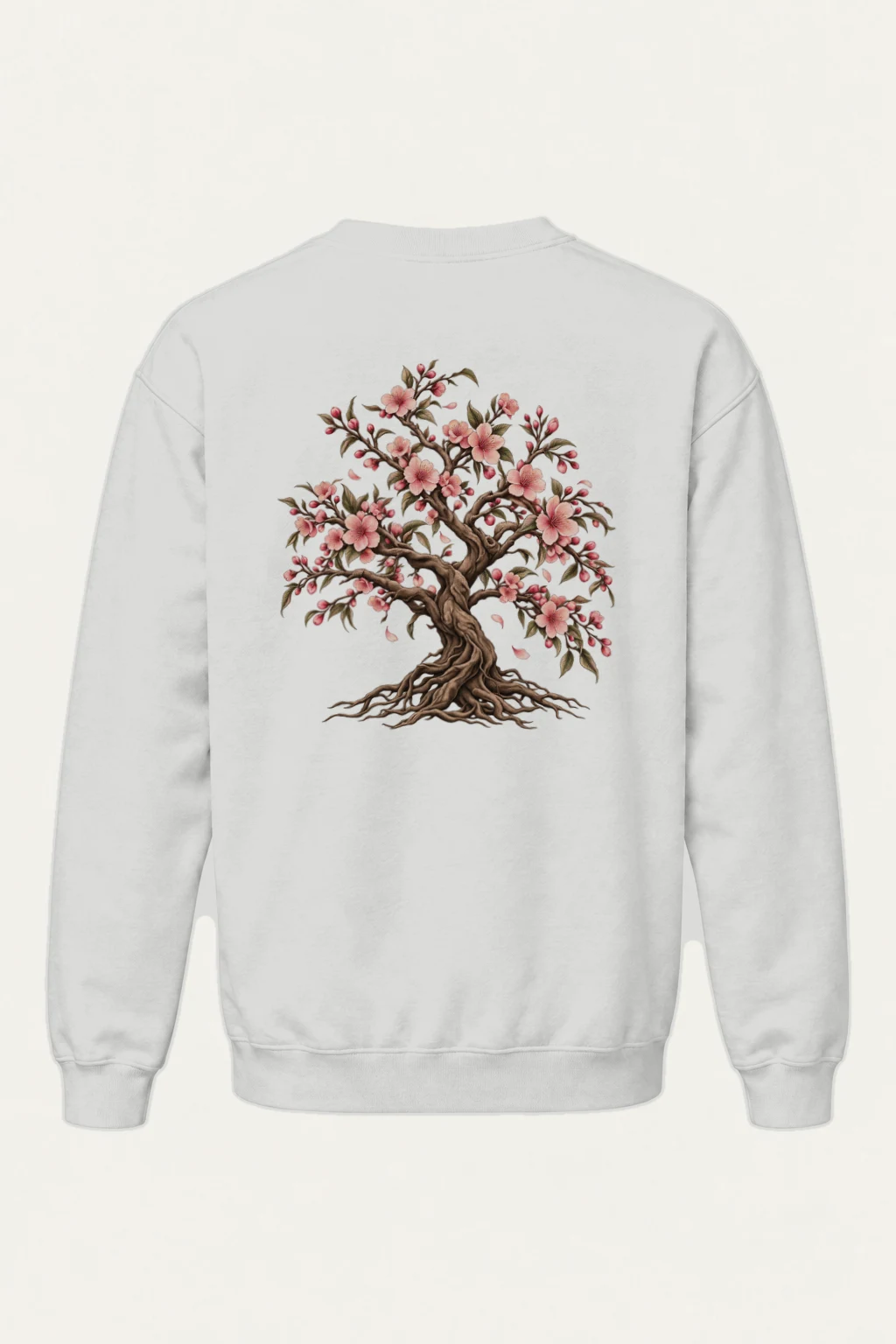 "Rooted Cherry Blossom" Heavy Blend Unisex Crewneck Sweatshirt | Gildan 18000