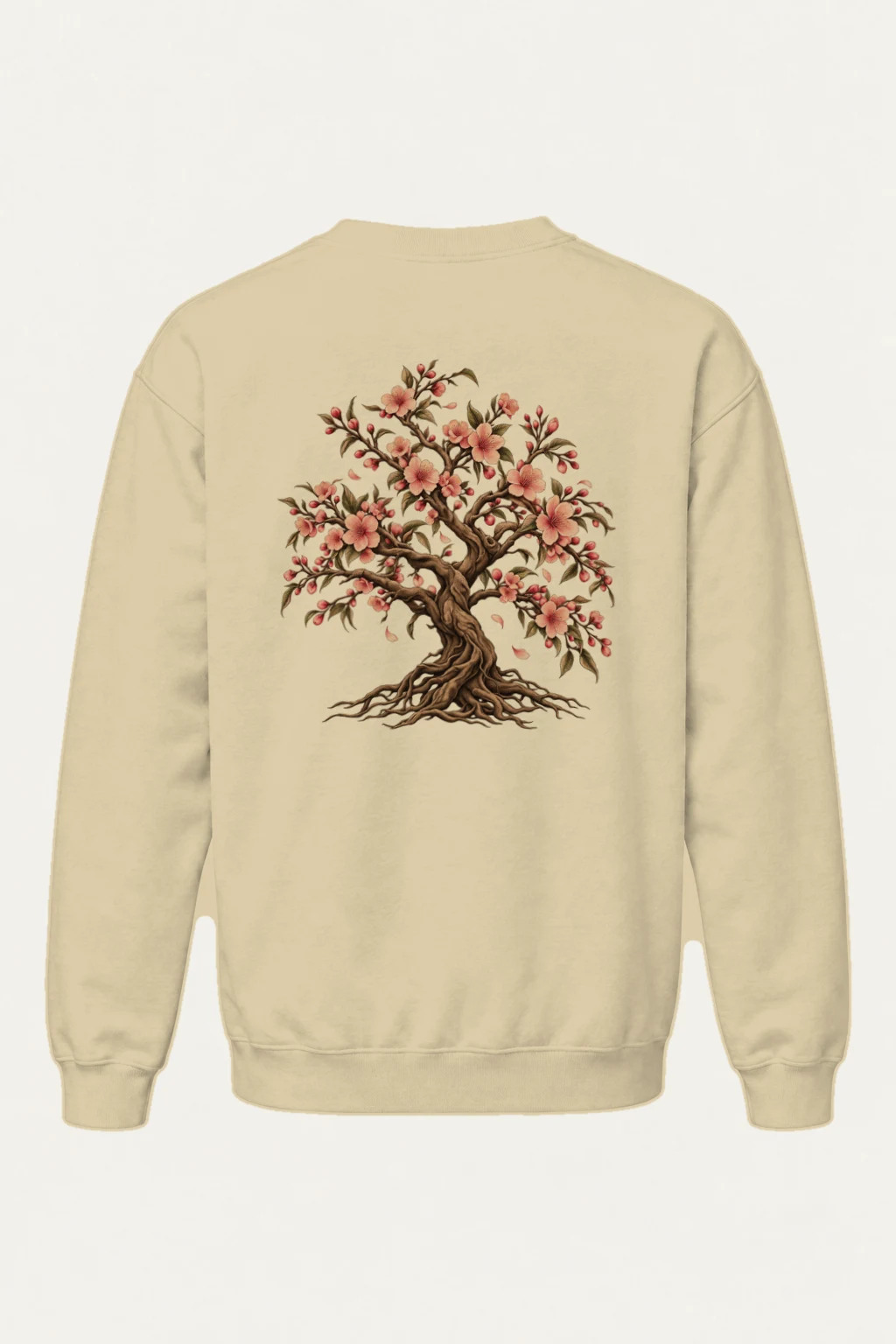 "Rooted Cherry Blossom" Heavy Blend Unisex Crewneck Sweatshirt | Gildan 18000