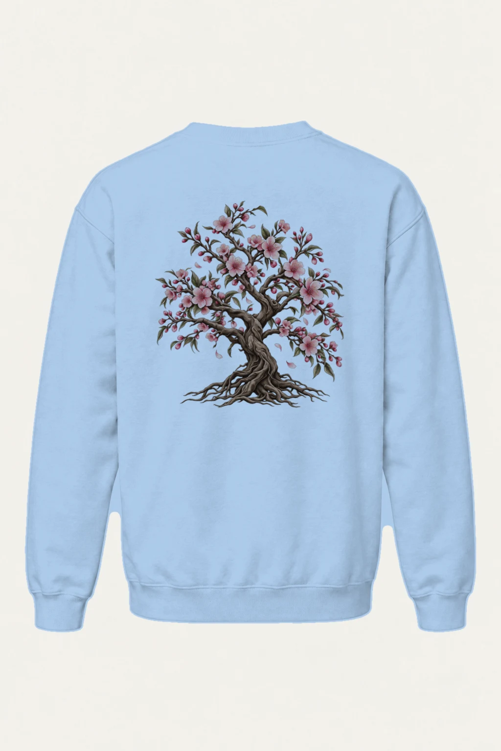 "Rooted Cherry Blossom" Heavy Blend Unisex Crewneck Sweatshirt | Gildan 18000