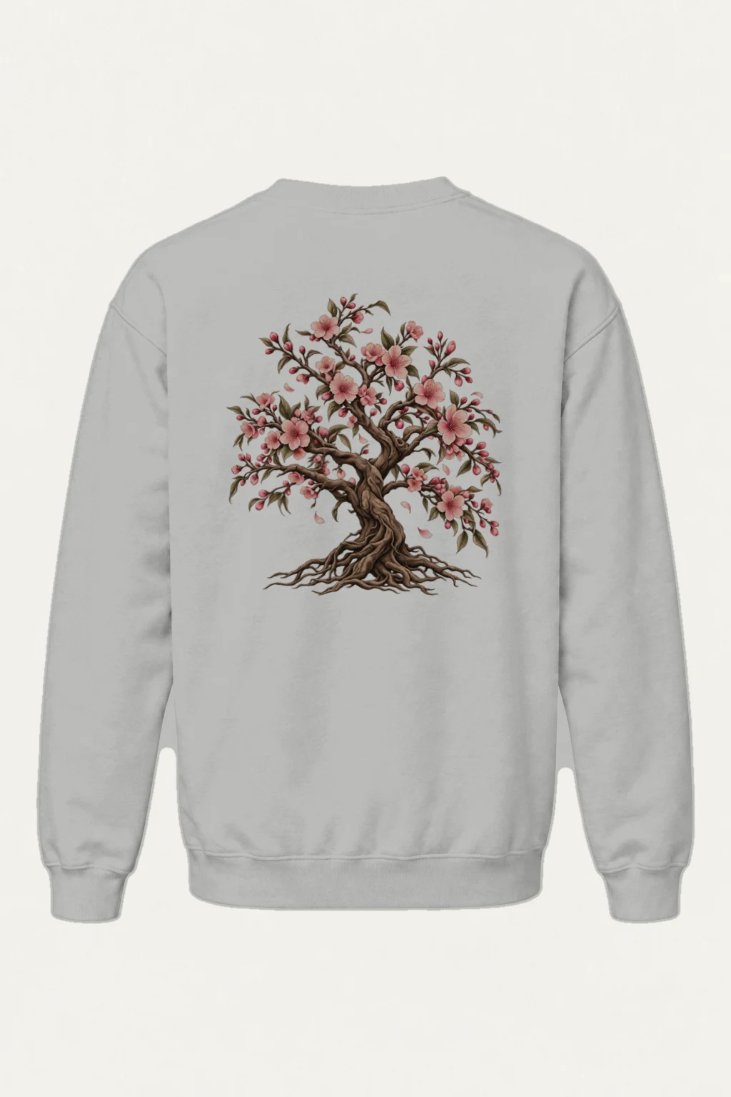 "Rooted Cherry Blossom" Heavy Blend Unisex Crewneck Sweatshirt | Gildan 18000