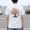 "Rooted Cherry Blossom" Heavyweight Unisex Crewneck T-shirt