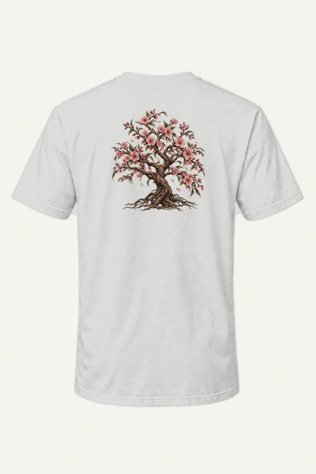 "Rooted Cherry Blossom" Heavyweight Unisex Crewneck T-shirt | Gildan 5000