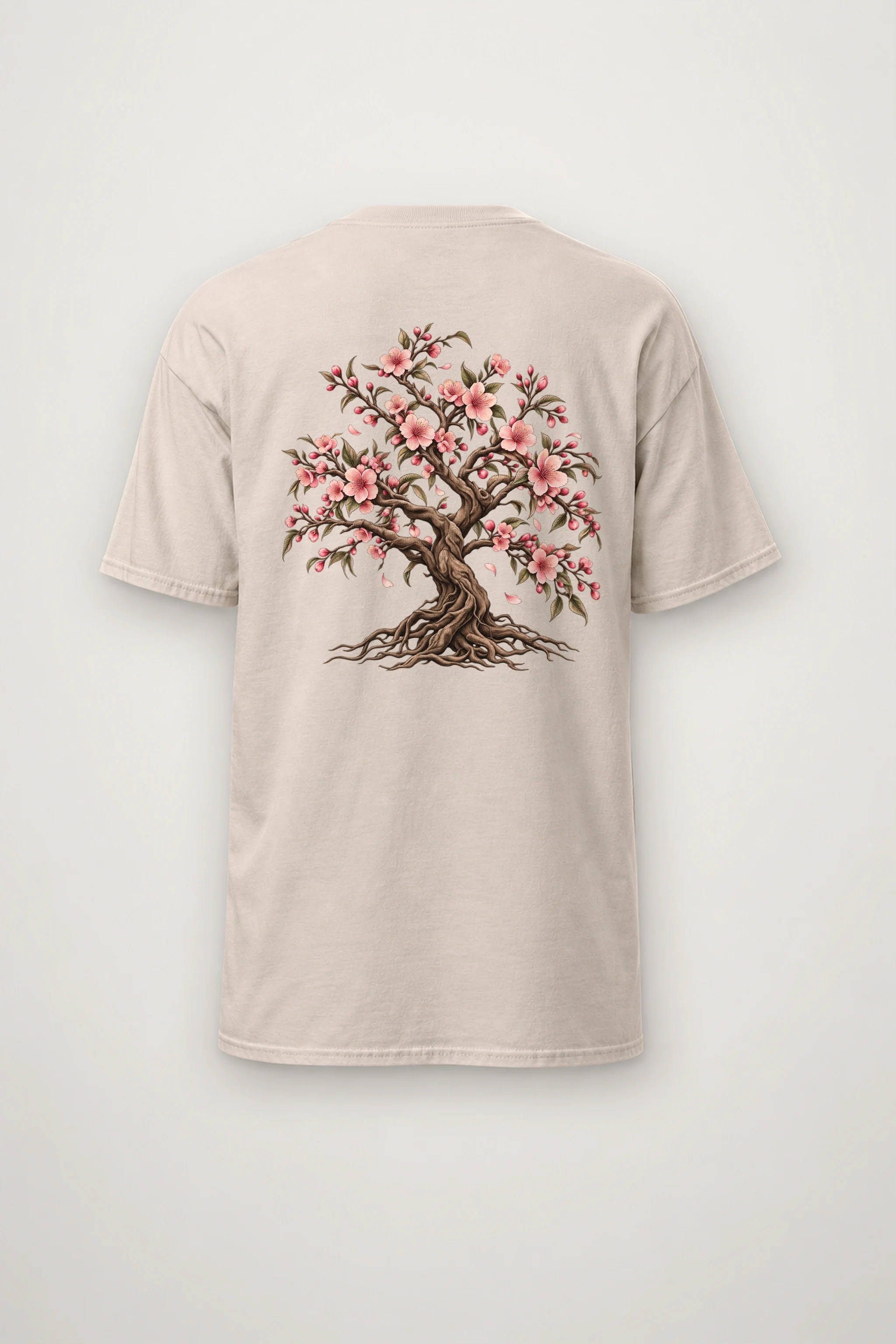 "Rooted Cherry Blossom" Heavyweight Unisex Crewneck T-shirt