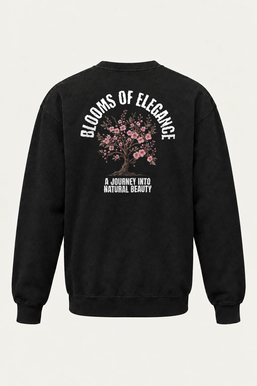 "Rooted Pink Blossoms" Heavy Blend Unisex Crewneck Sweatshirt | Gildan 18000