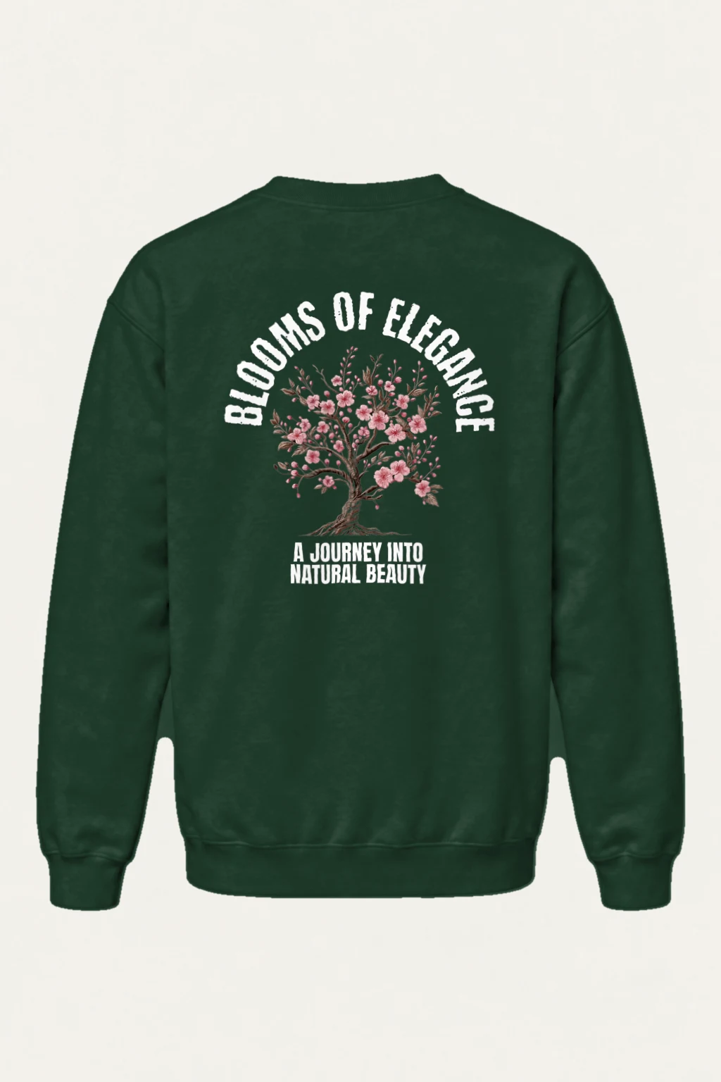 "Rooted Pink Blossoms" Heavy Blend Unisex Crewneck Sweatshirt | Gildan 18000