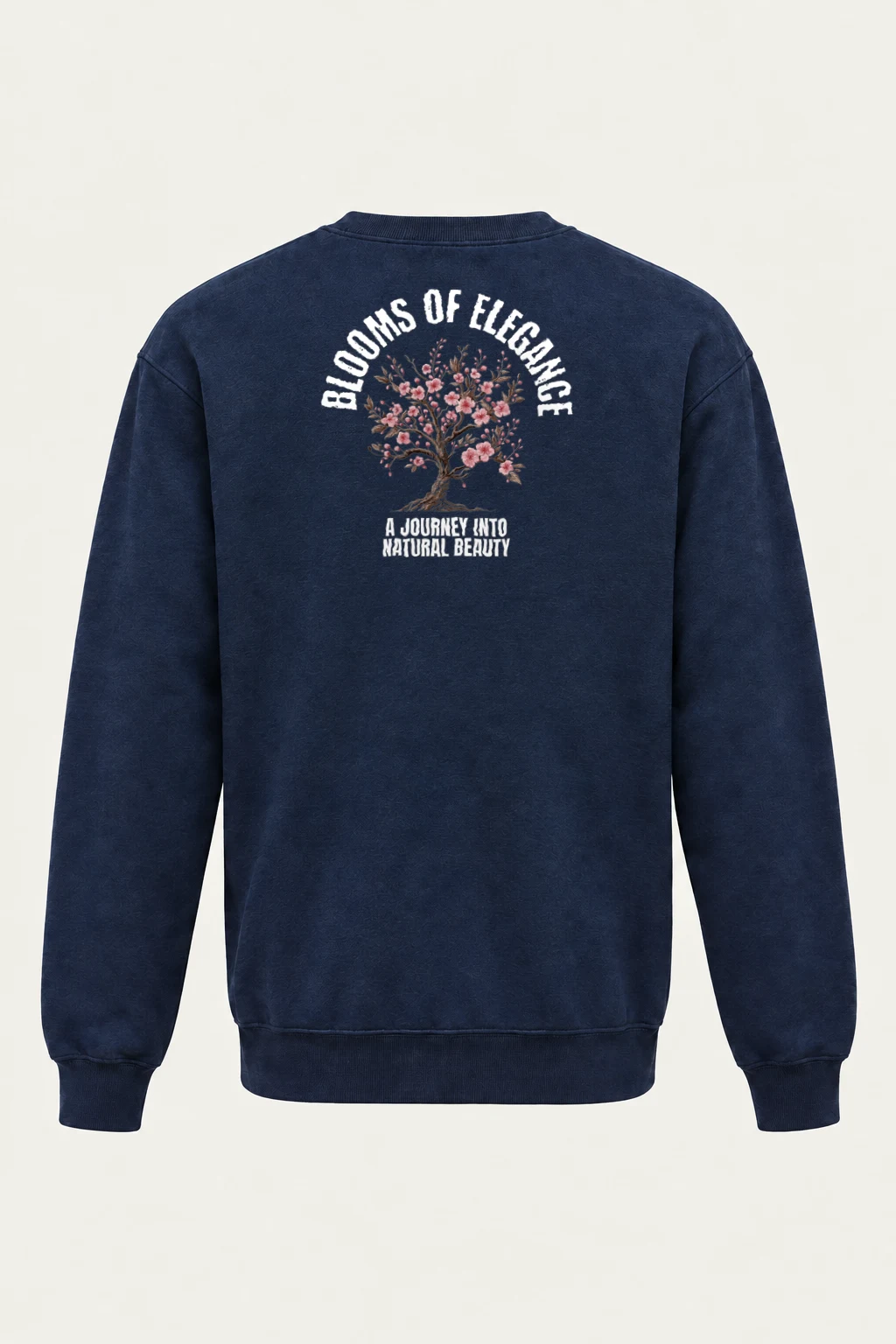 "Rooted Pink Blossoms" Heavy Blend Unisex Crewneck Sweatshirt | Gildan 18000