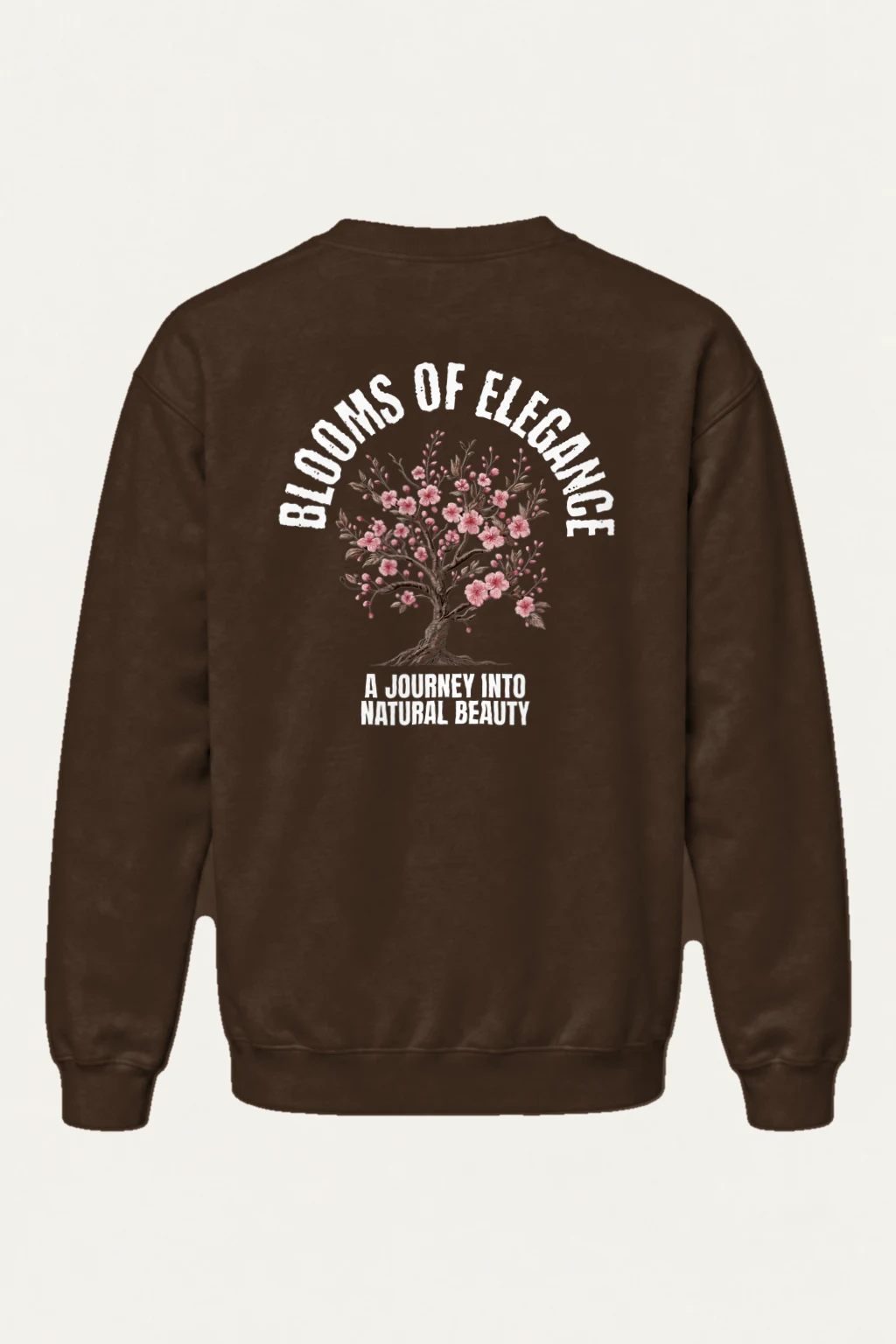 "Rooted Pink Blossoms" Heavy Blend Unisex Crewneck Sweatshirt | Gildan 18000