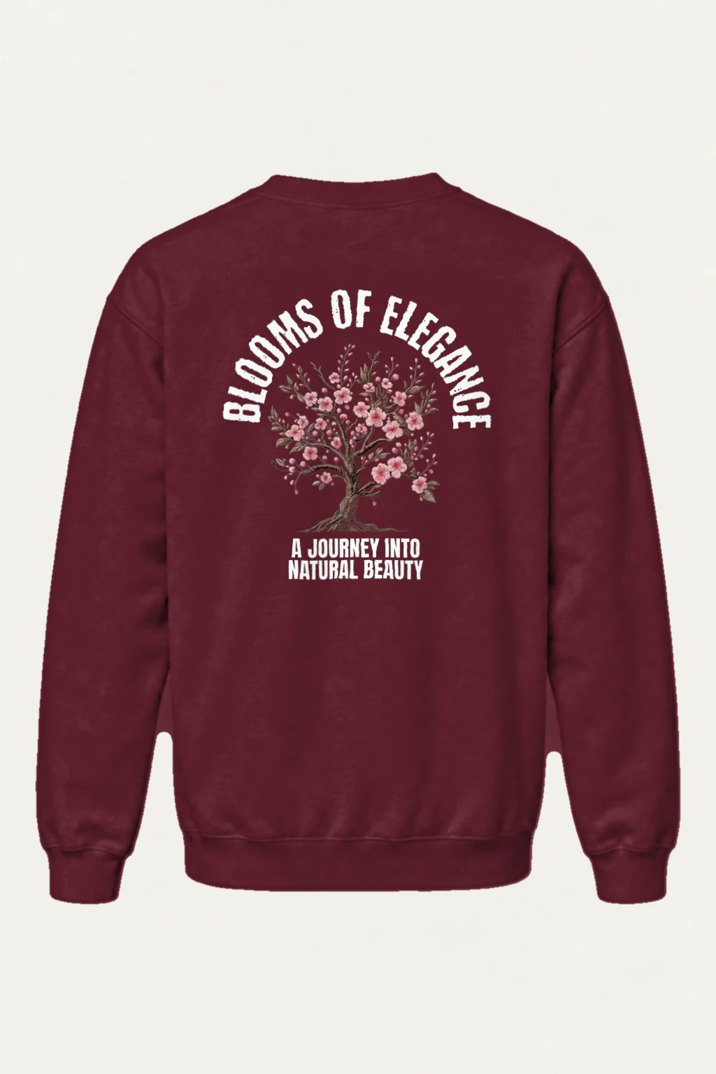 "Rooted Pink Blossoms" Heavy Blend Unisex Crewneck Sweatshirt | Gildan 18000