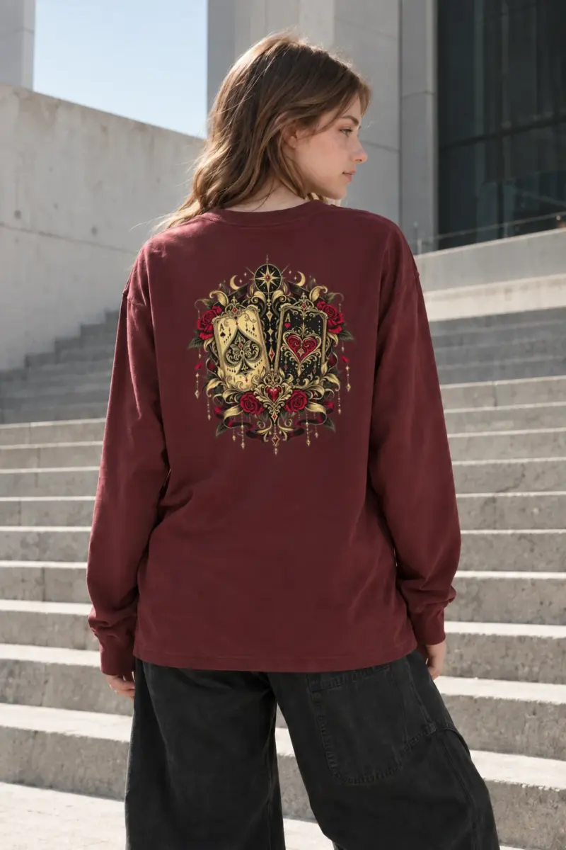 "Rose Ace Relic" Unisex Longsleeve T-shirt | Gildan 2400