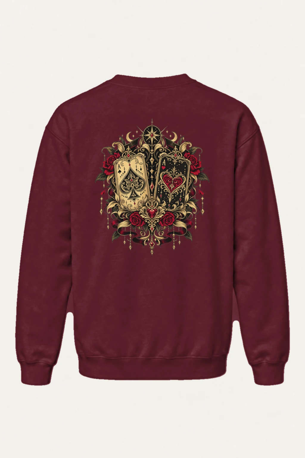 "Rose Ace Reliquary" Heavy Blend Unisex Crewneck Sweatshirt | Gildan 18000