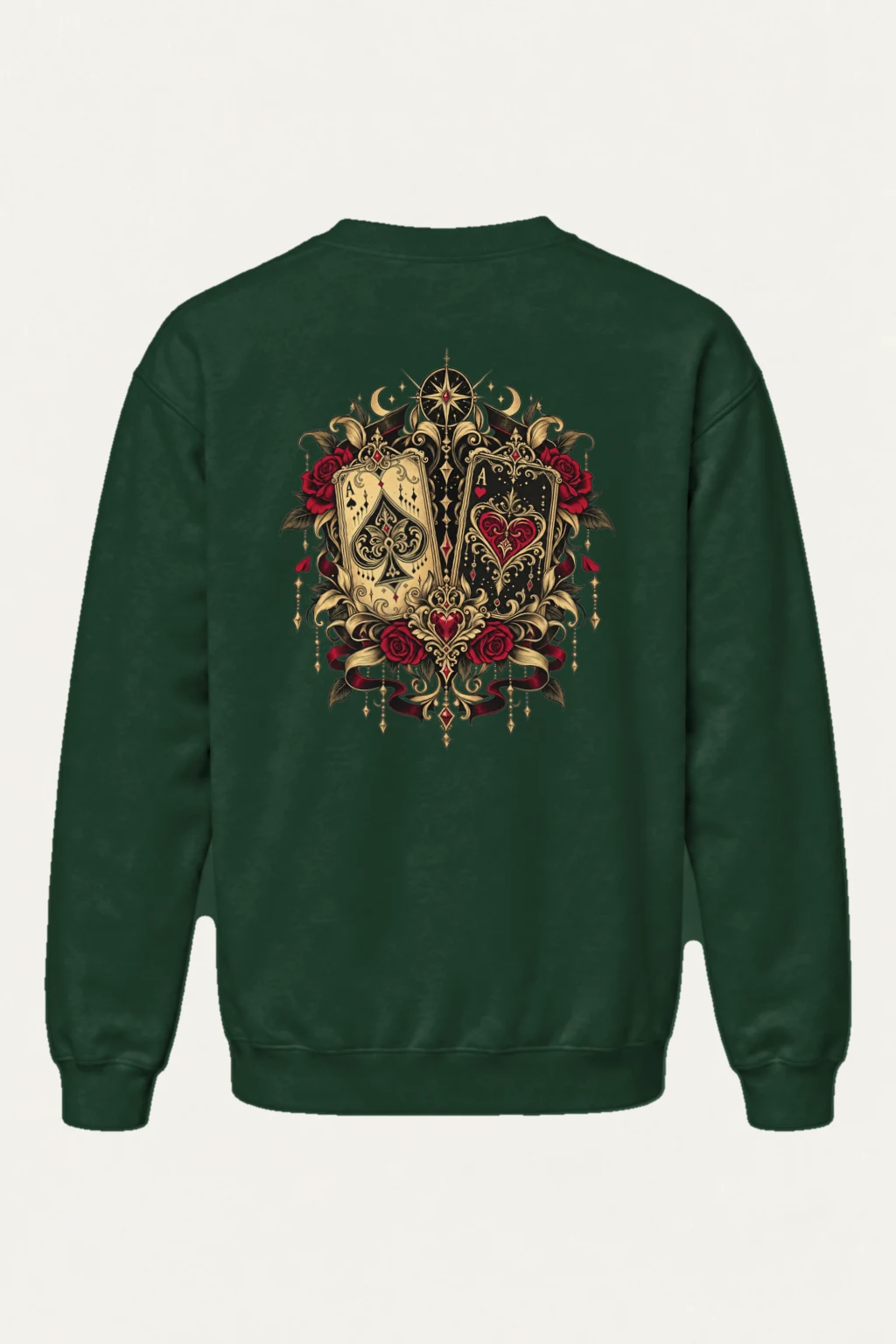 "Rose Ace Reliquary" Heavy Blend Unisex Crewneck Sweatshirt | Gildan 18000