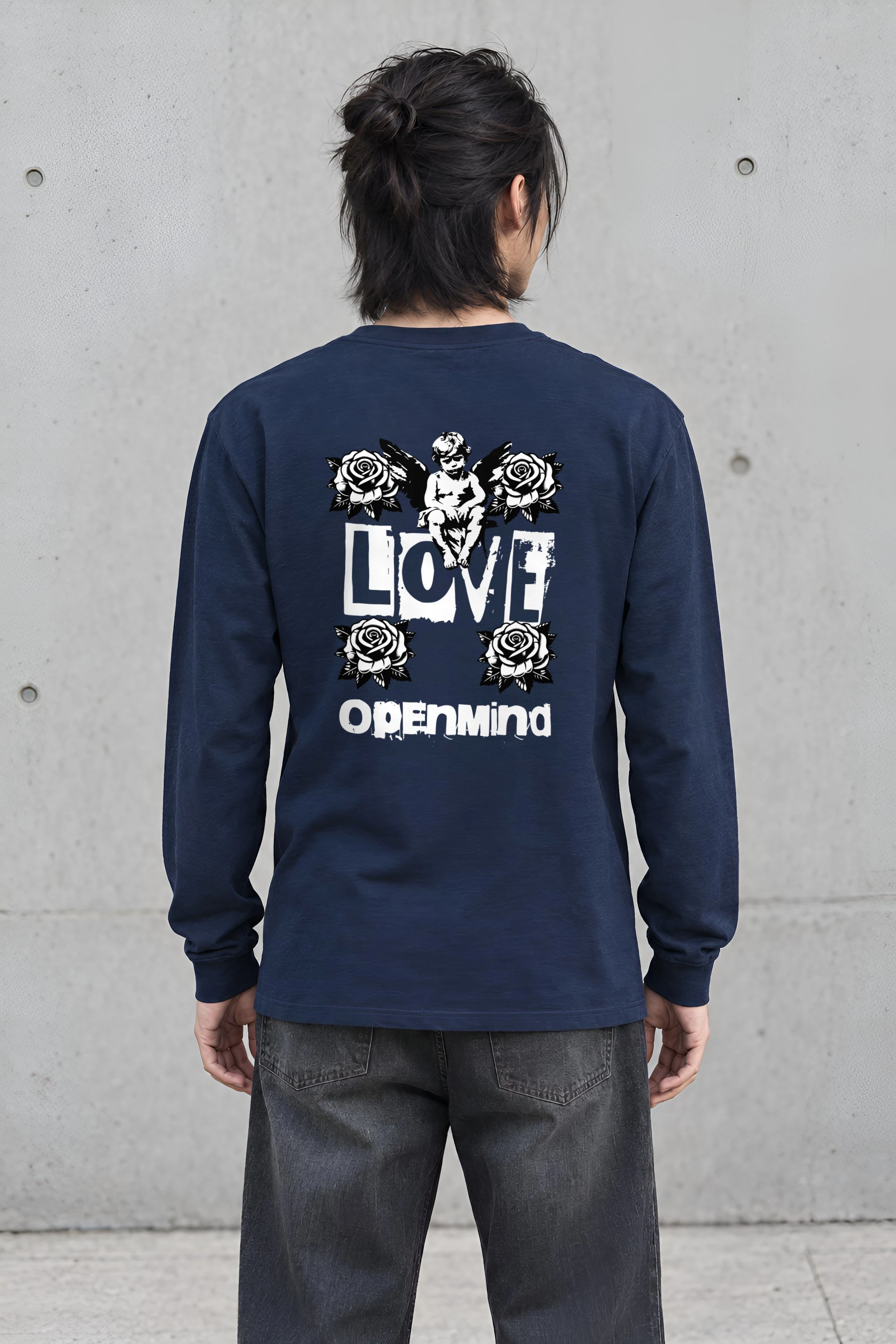 "Rosebound Cherub" Unisex Longsleeve T-shirt