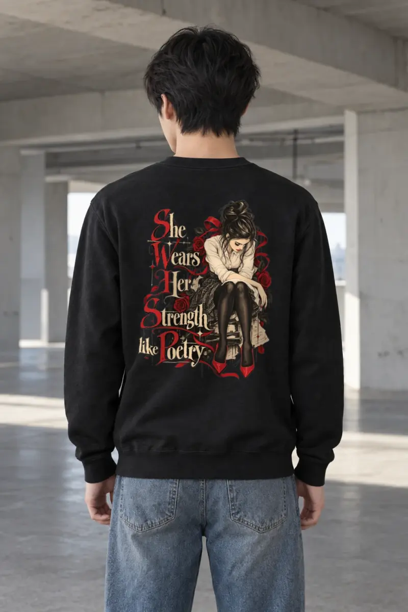 "Rosebound Resolve" Heavy Blend Unisex Crewneck Sweatshirt