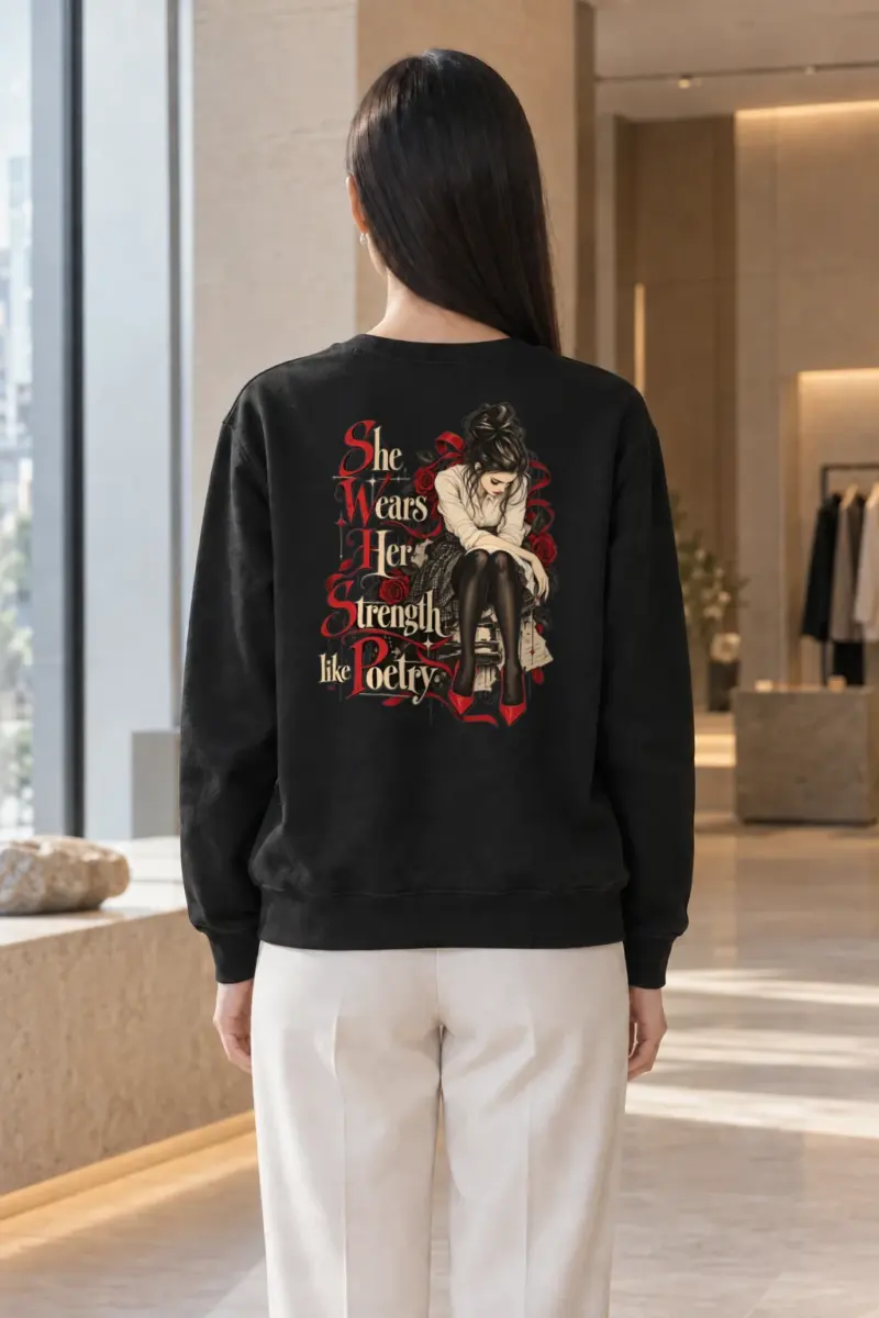 "Rosebound Resolve" Heavy Blend Unisex Crewneck Sweatshirt | Gildan 18000