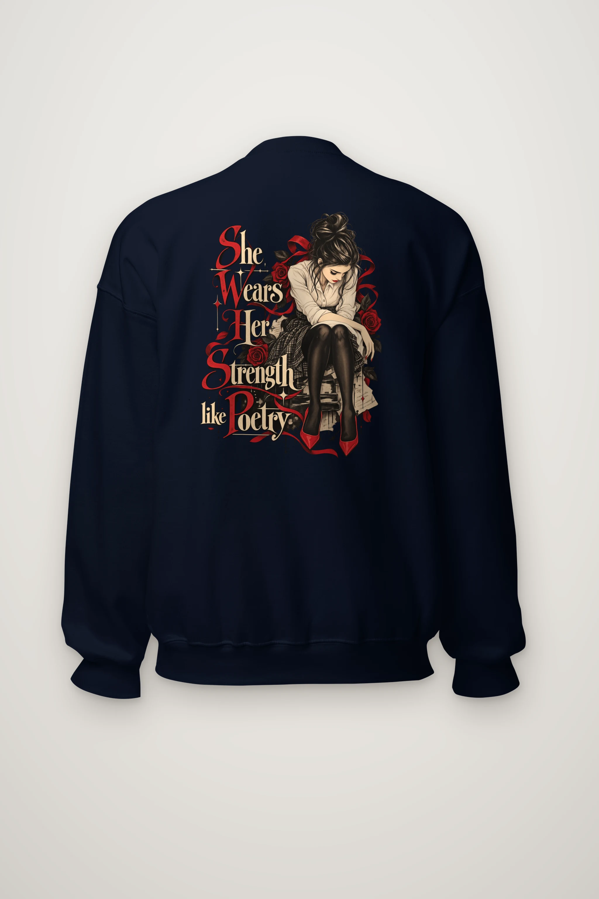 "Rosebound Resolve" Heavy Blend Unisex Crewneck Sweatshirt