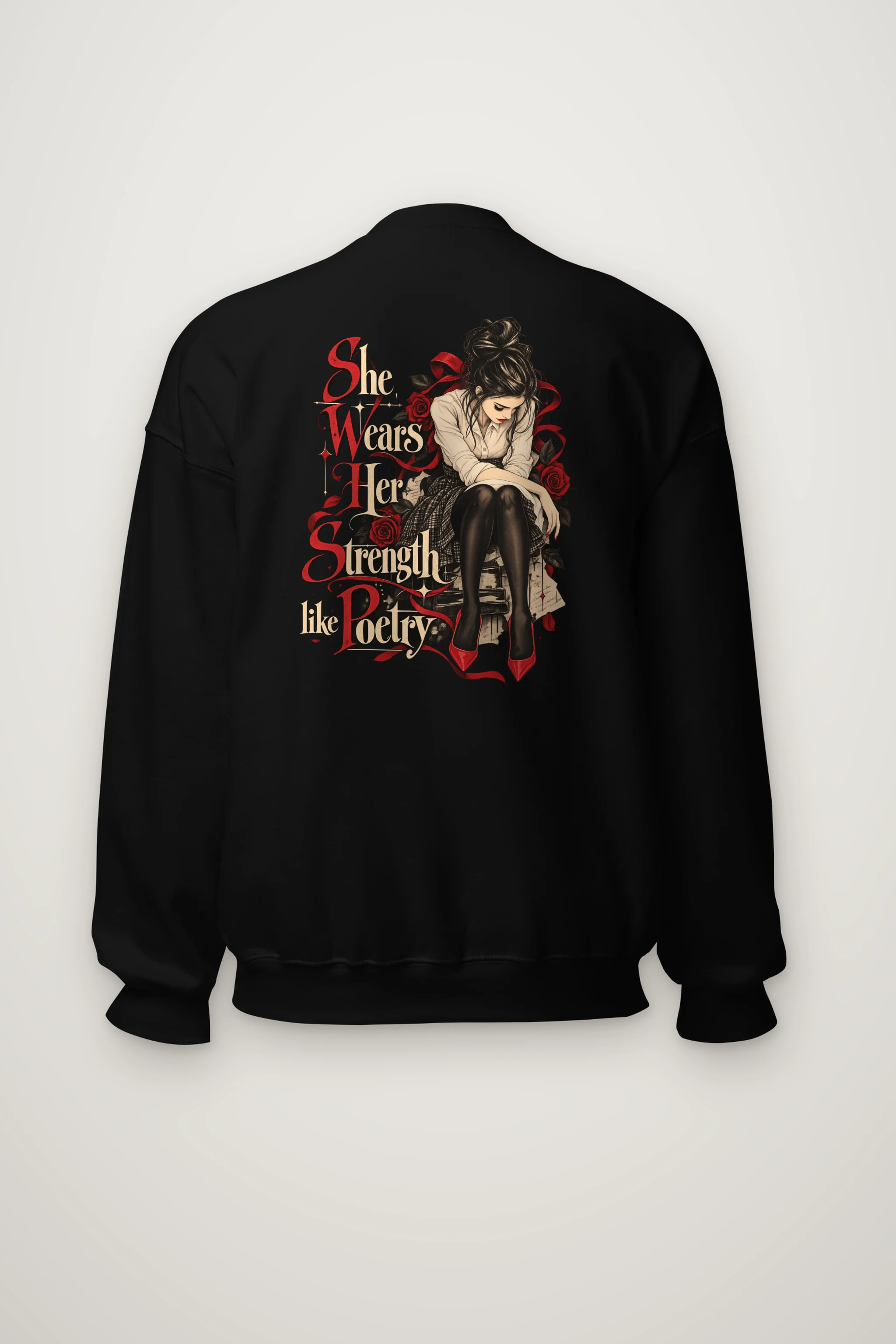 "Rosebound Resolve" Heavy Blend Unisex Crewneck Sweatshirt