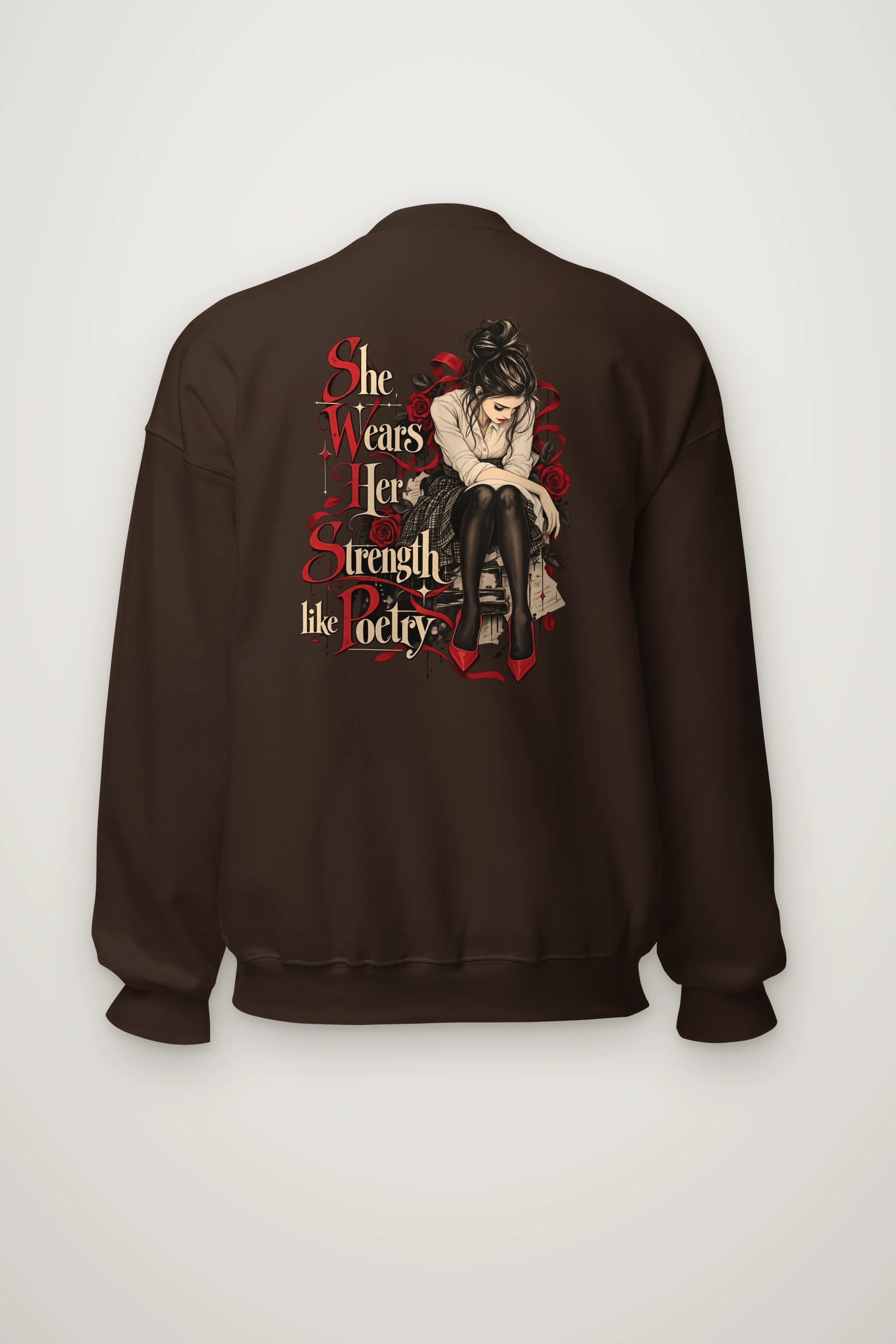 "Rosebound Resolve" Heavy Blend Unisex Crewneck Sweatshirt
