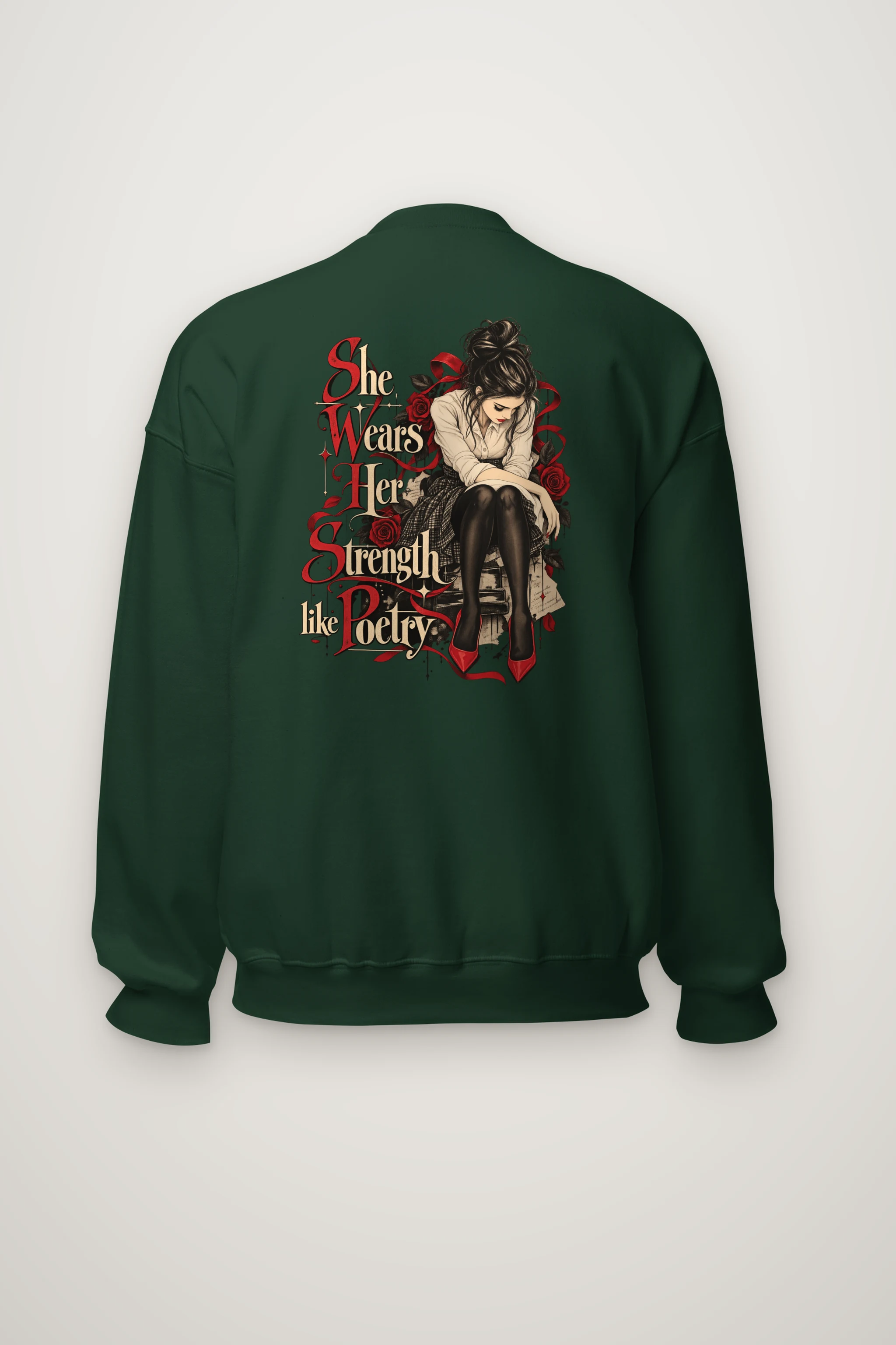 "Rosebound Resolve" Heavy Blend Unisex Crewneck Sweatshirt