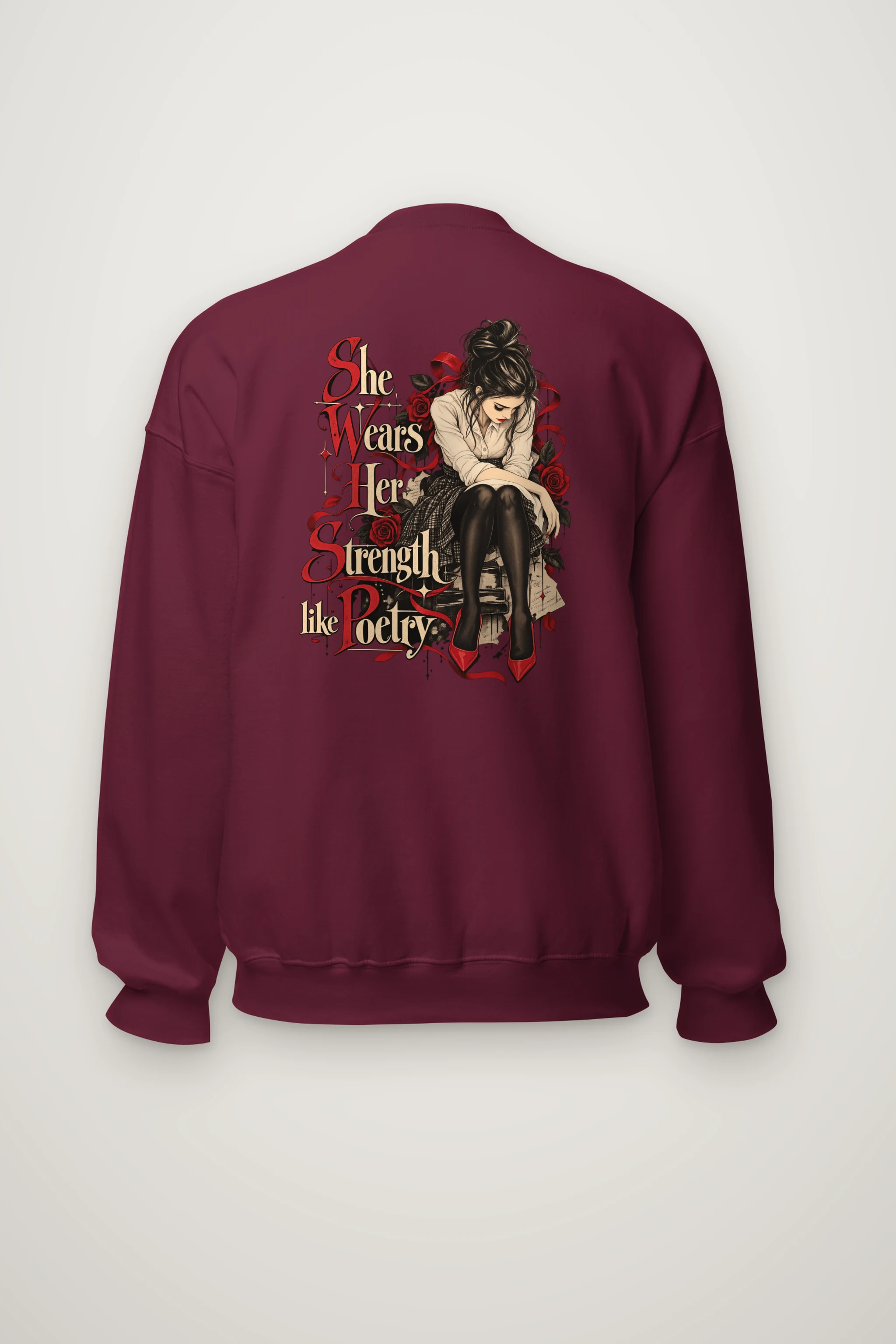 "Rosebound Resolve" Heavy Blend Unisex Crewneck Sweatshirt
