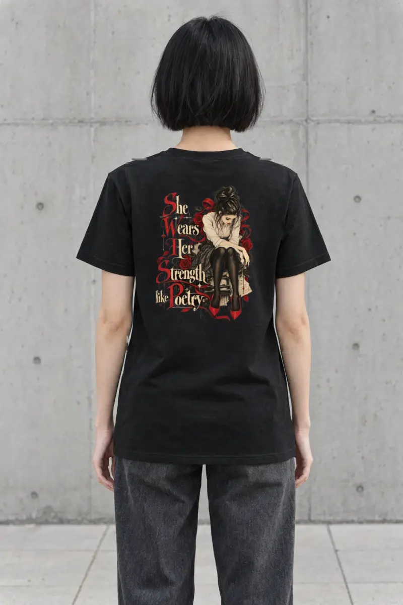 "Rosebound Resolve" Heavyweight Unisex Crewneck T-shirt