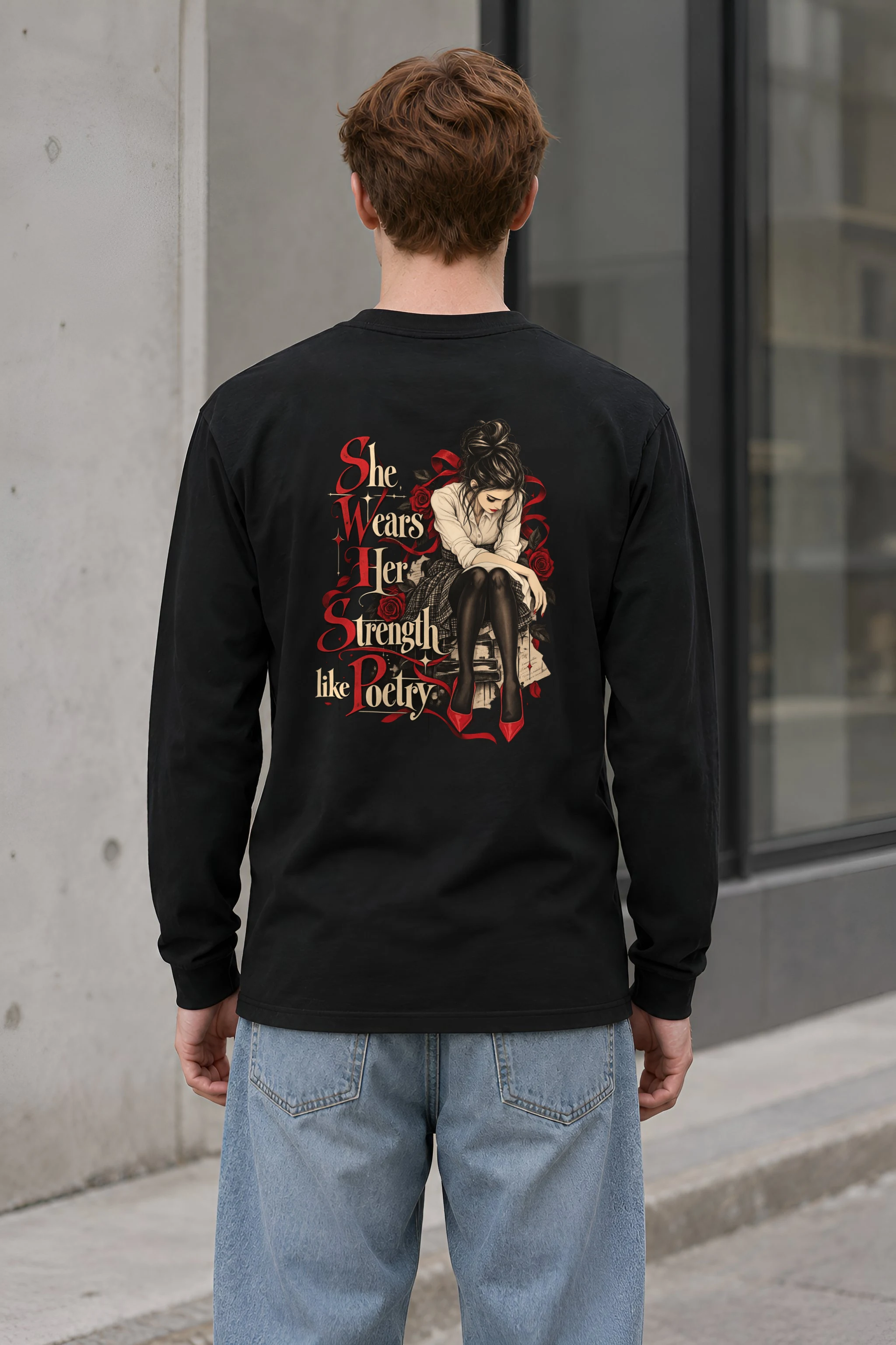 "Rosebound Resolve" Unisex Longsleeve T-shirt