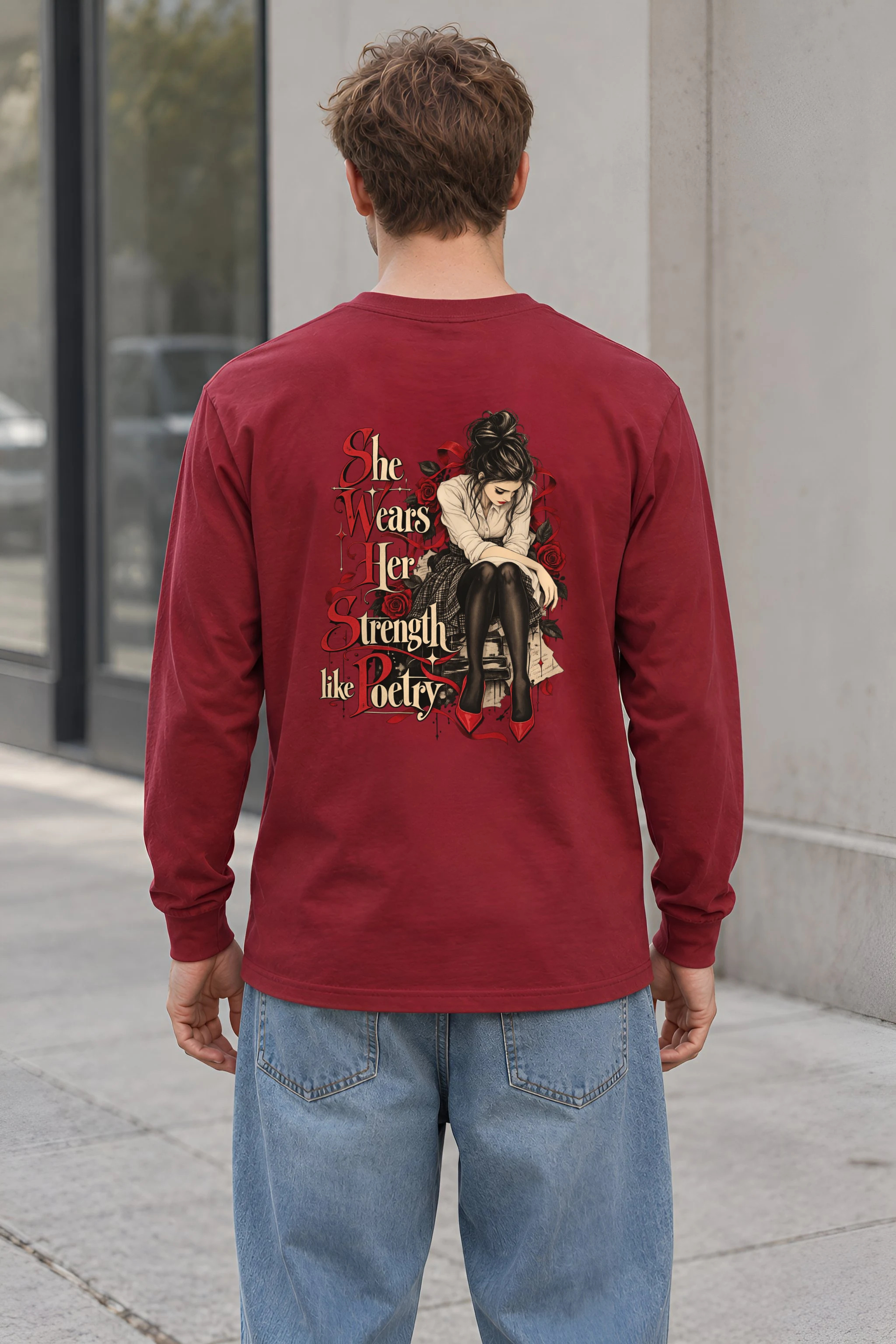 "Rosebound Resolve" Unisex Longsleeve T-shirt