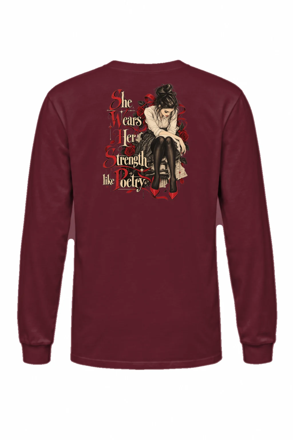 "Rosebound Resolve" Unisex Longsleeve T-shirt | Gildan 2400