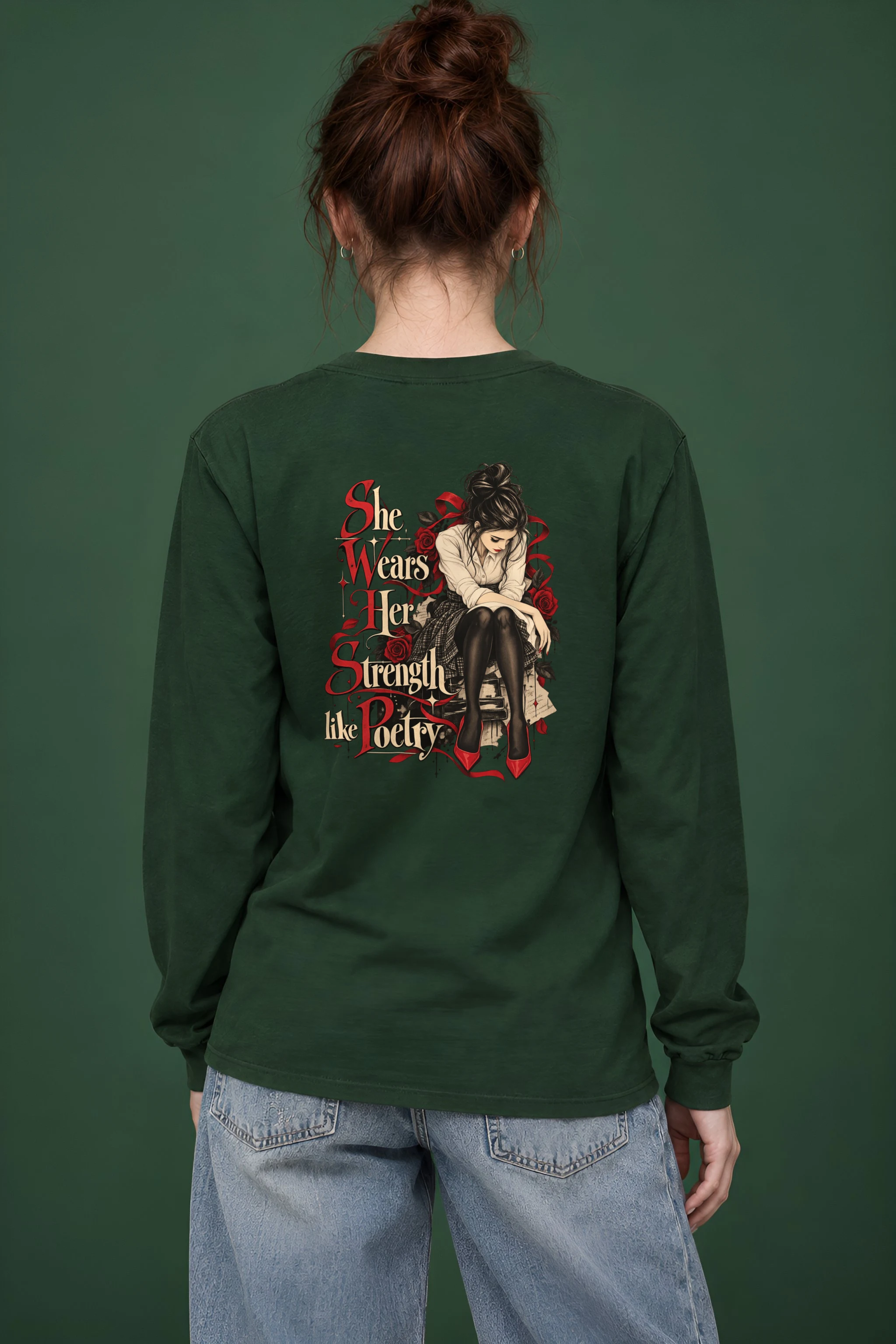 "Rosebound Resolve" Unisex Longsleeve T-shirt