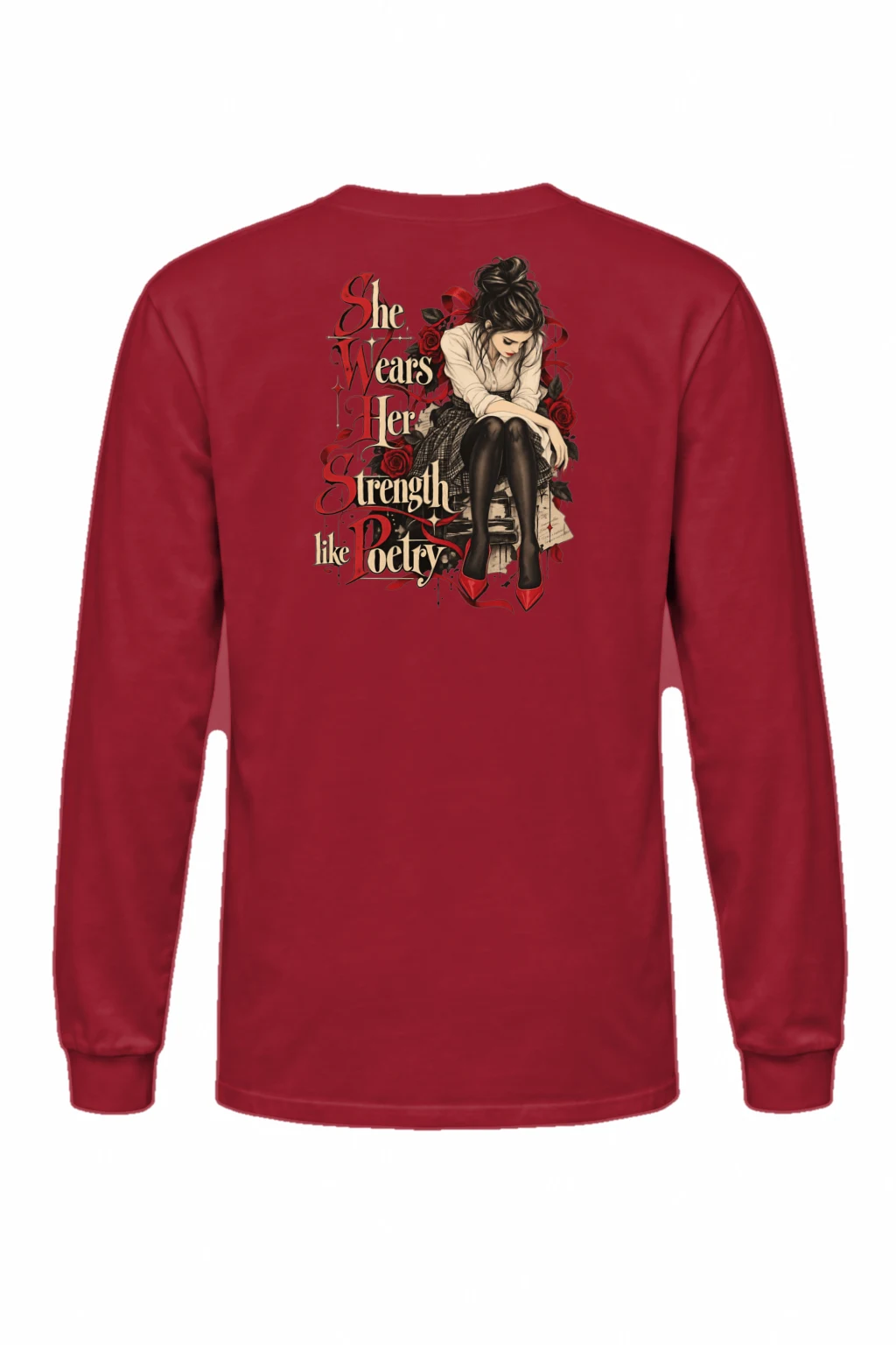 "Rosebound Resolve" Unisex Longsleeve T-shirt | Gildan 2400