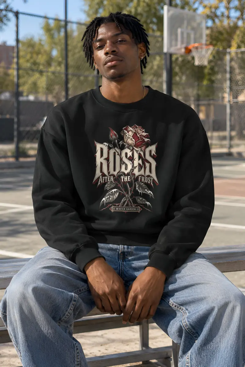 "Roses After the Frost" Heavy Blend Unisex Crewneck Sweatshirt