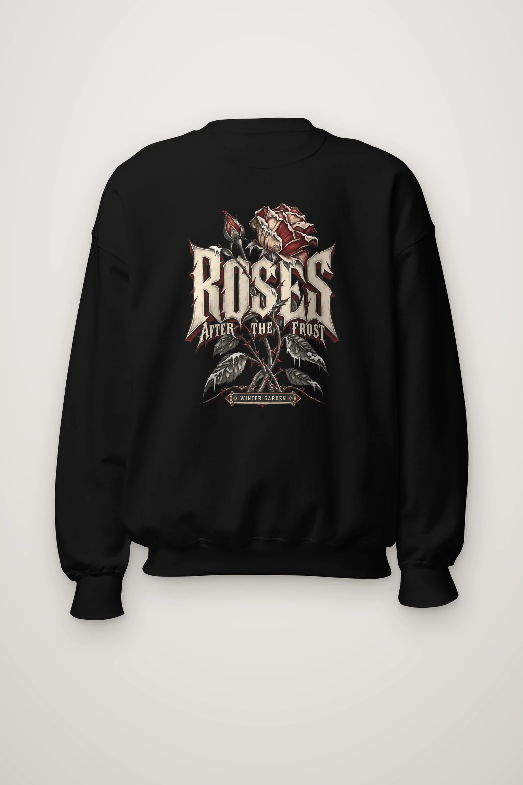 "Roses After the Frost" Heavy Blend Unisex Crewneck Sweatshirt