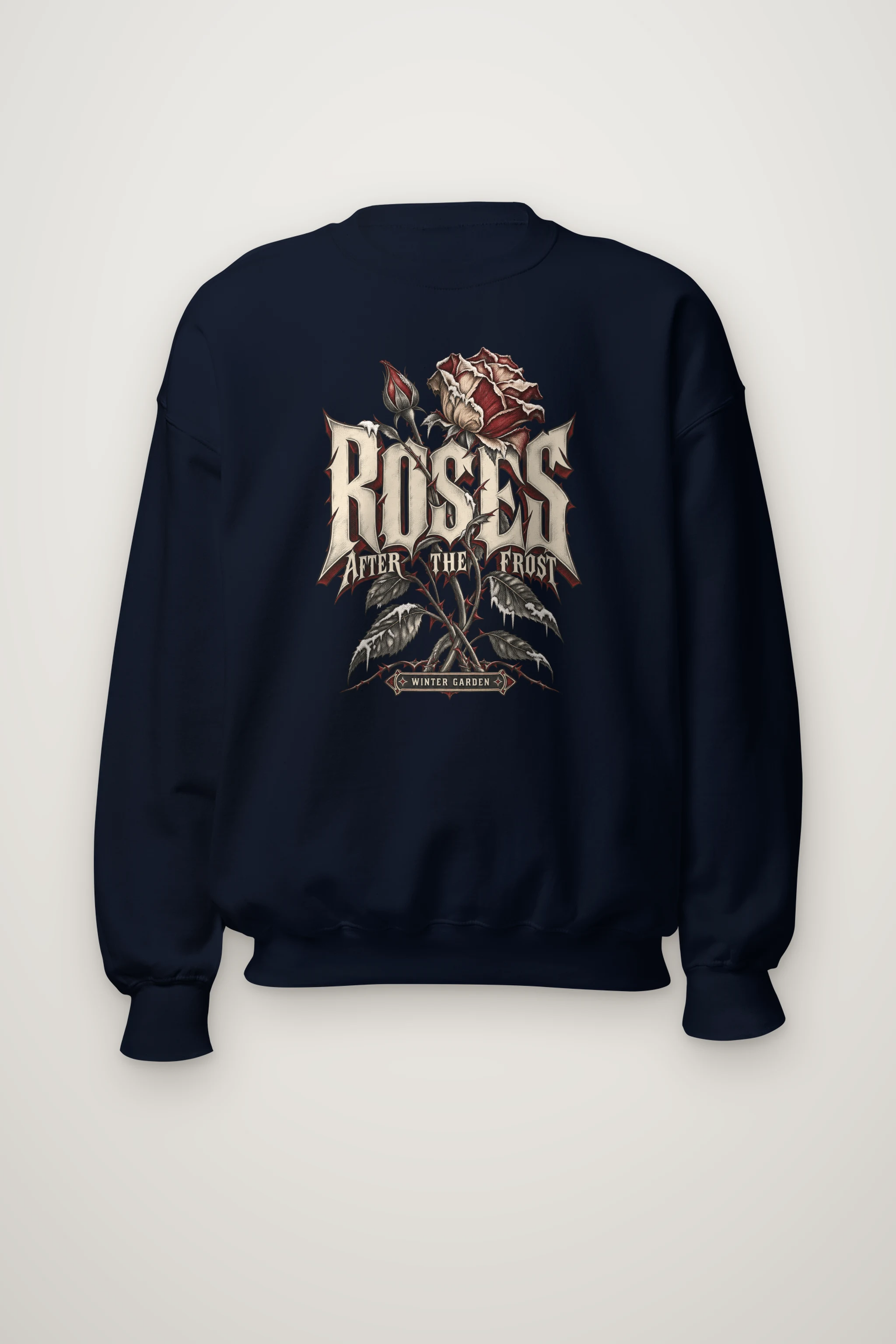 "Roses After the Frost" Heavy Blend Unisex Crewneck Sweatshirt