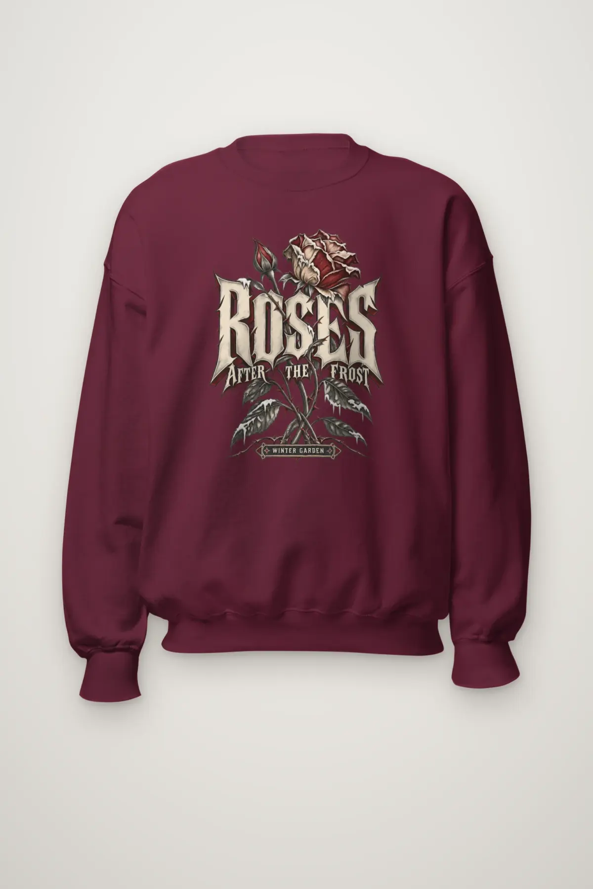"Roses After the Frost" Heavy Blend Unisex Crewneck Sweatshirt