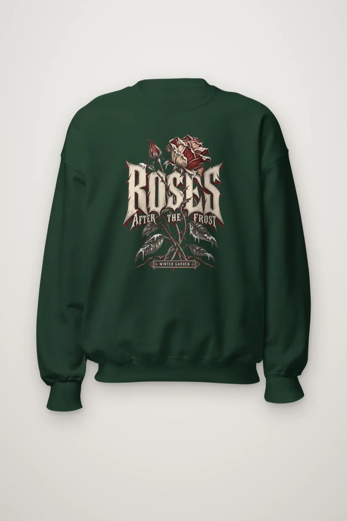 "Roses After the Frost" Heavy Blend Unisex Crewneck Sweatshirt